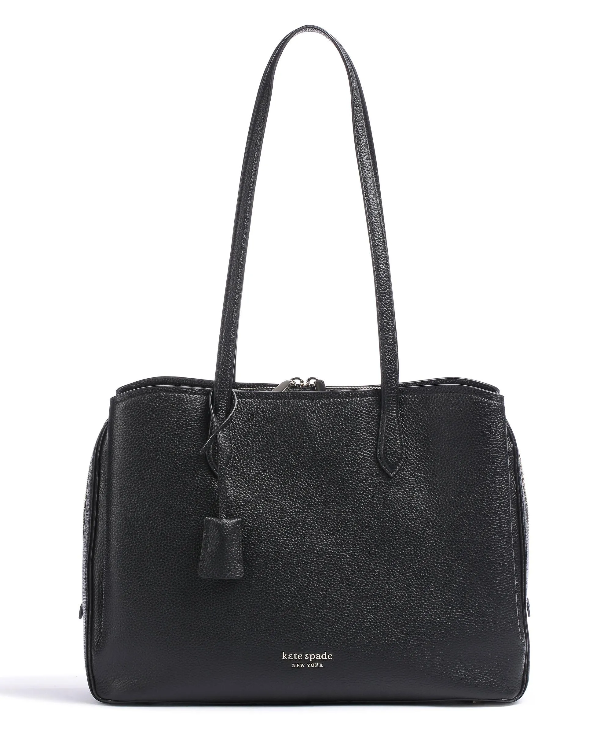  Kate Spade New York Hudson Borsa shopper 13″ pelle granulata nero  