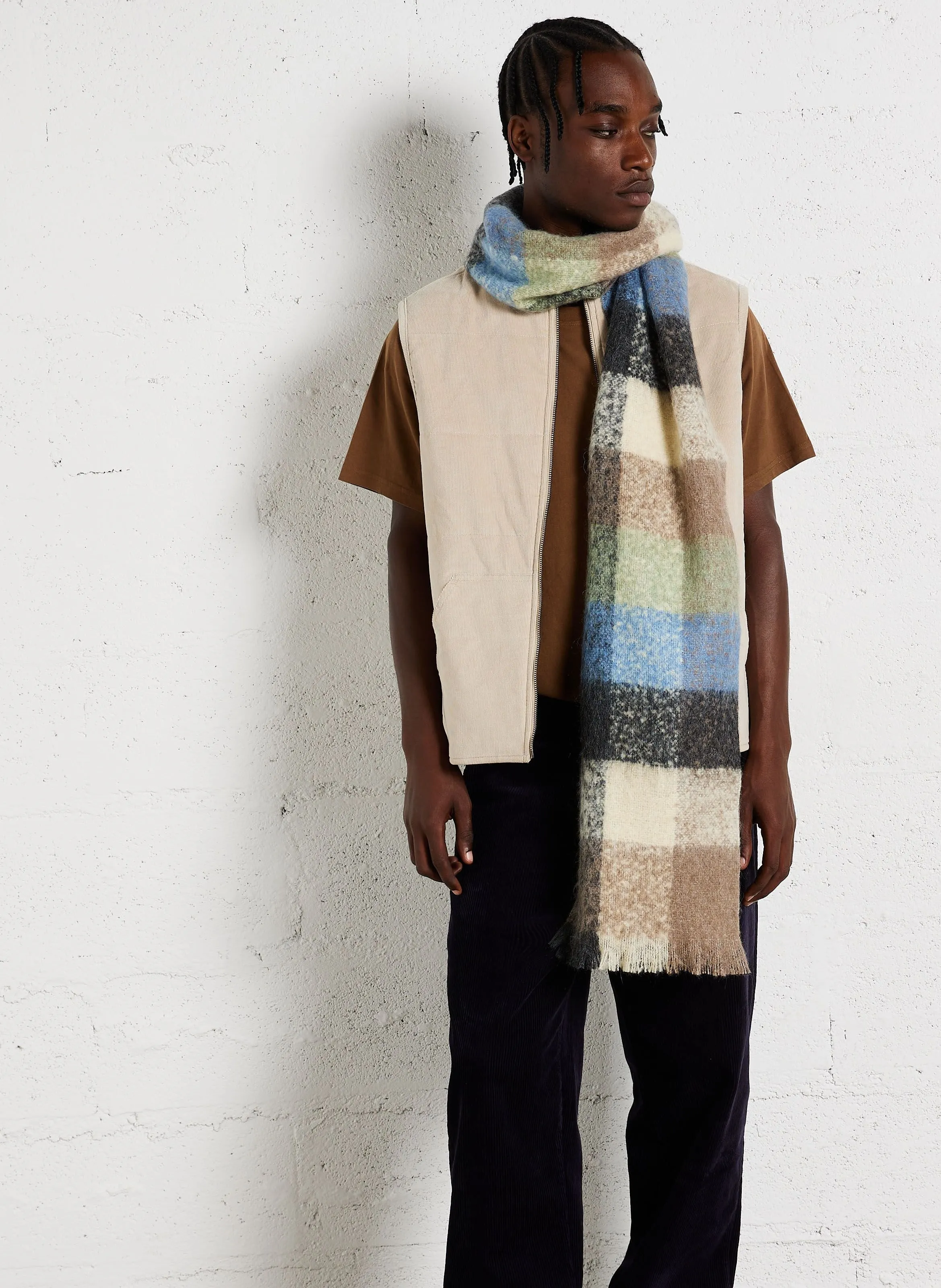  KNOWLEDGE COTTON APPAREL   Gilet diritto senza maniche a coste in misto cotone biologico | Beige
