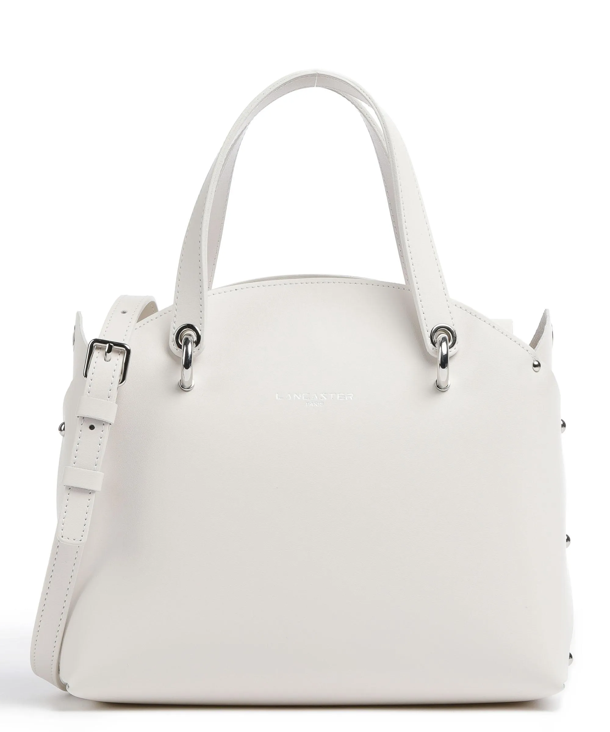  Lancaster Pur & Element City Flore Borsa a mano pelle di vacchetta finemente grana avorio  