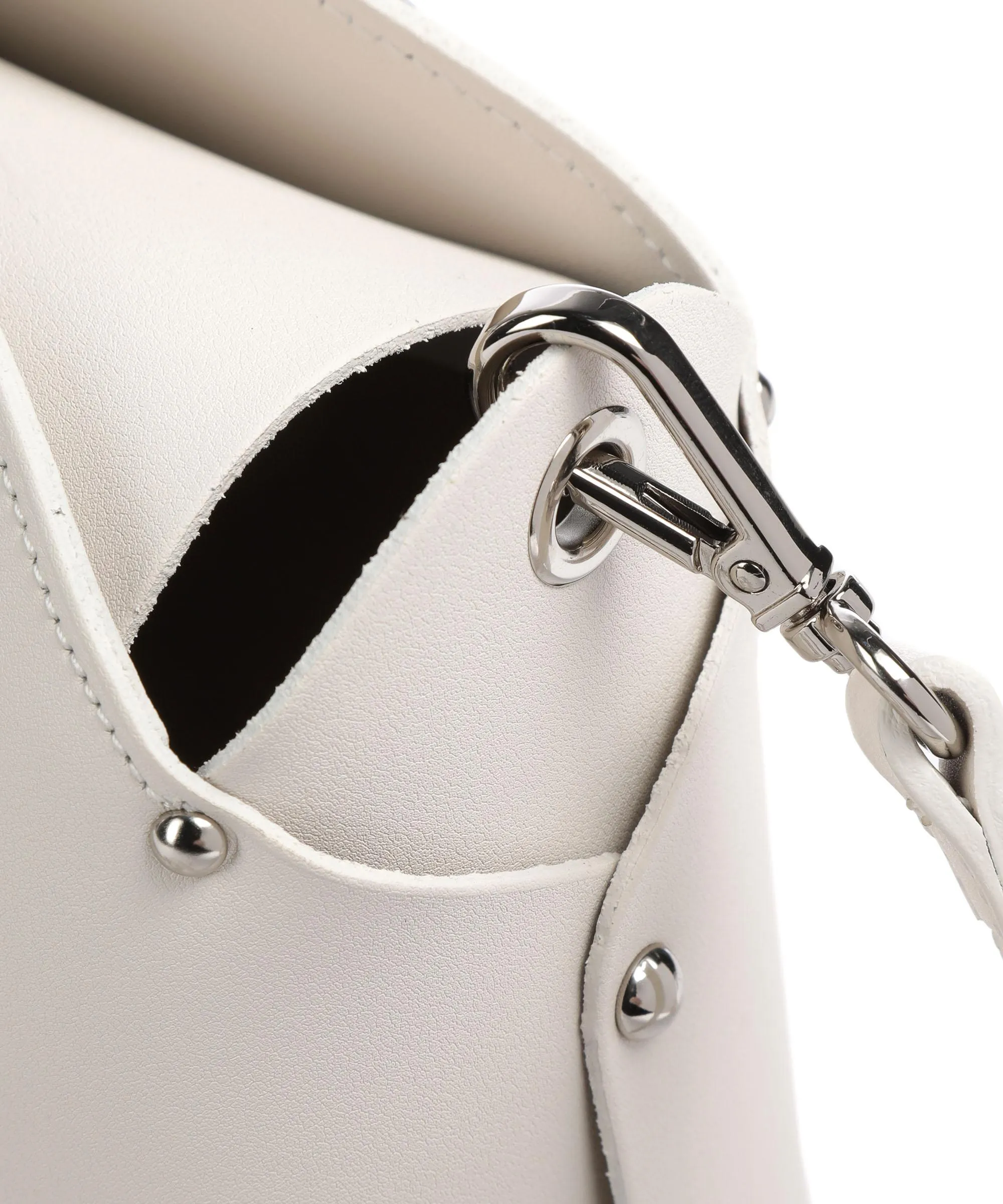  Lancaster Pur & Element City Flore Borsa a mano pelle di vacchetta finemente grana avorio  