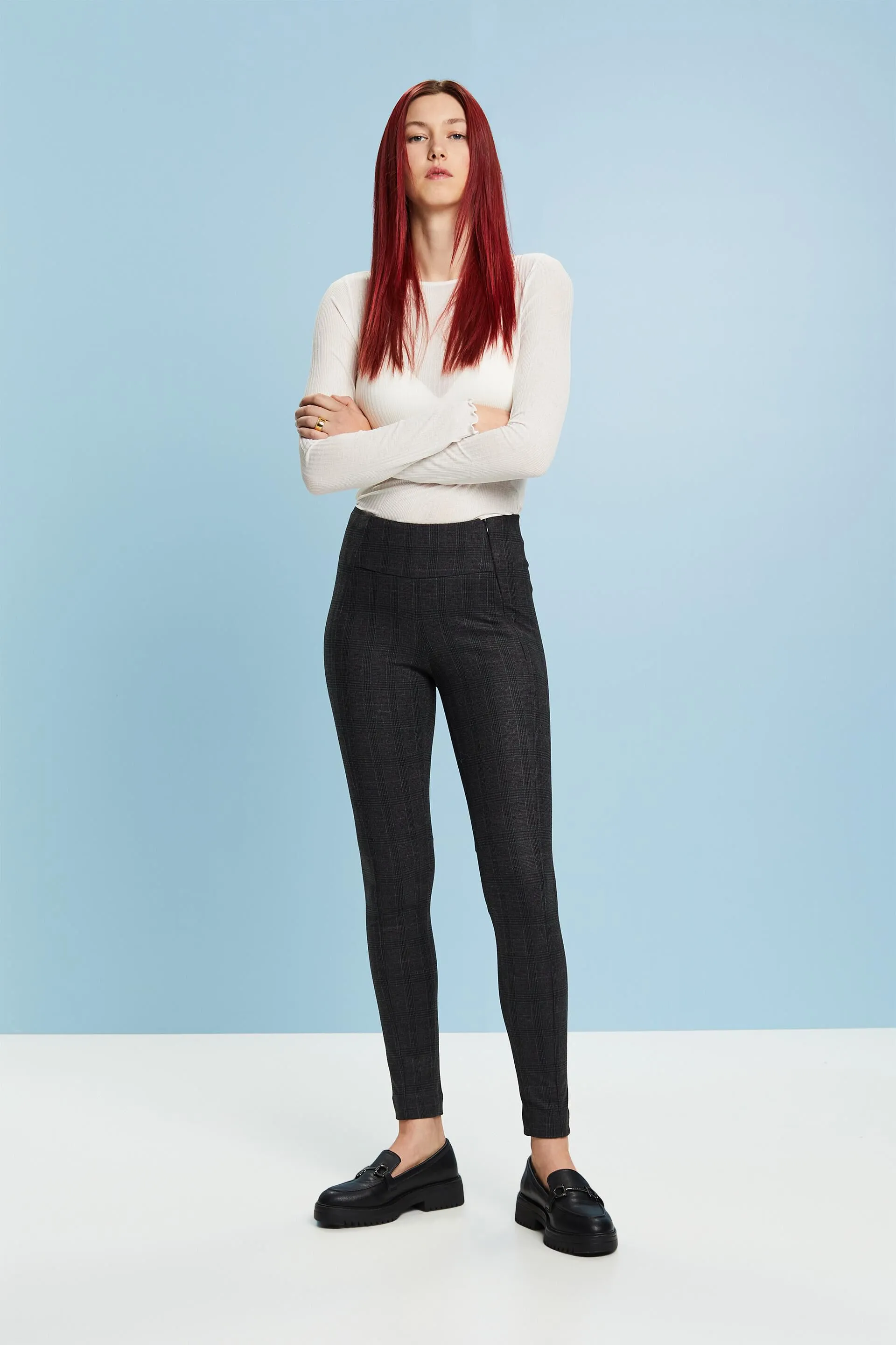 Leggings in jersey Punto a quadri