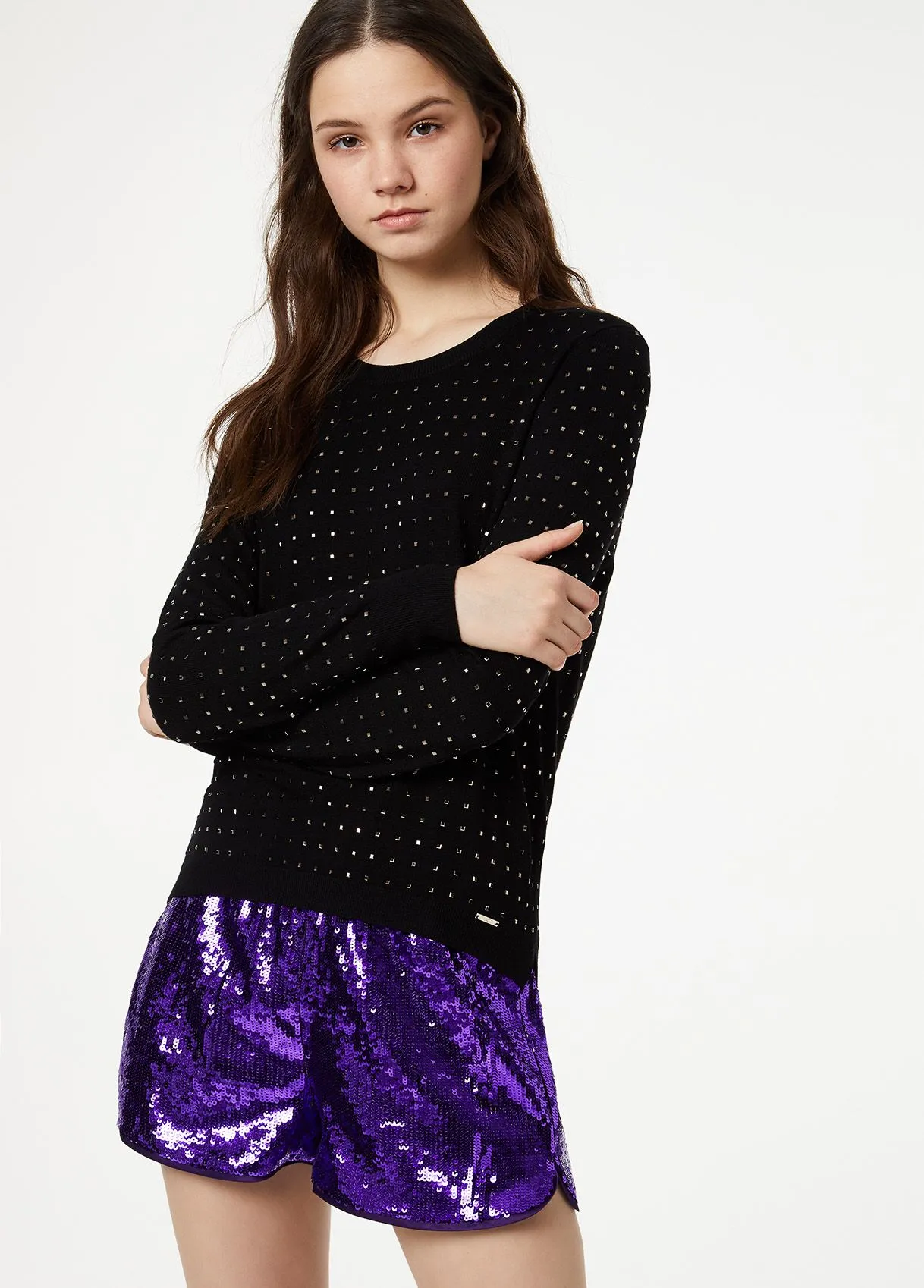 Maglia con borchie
