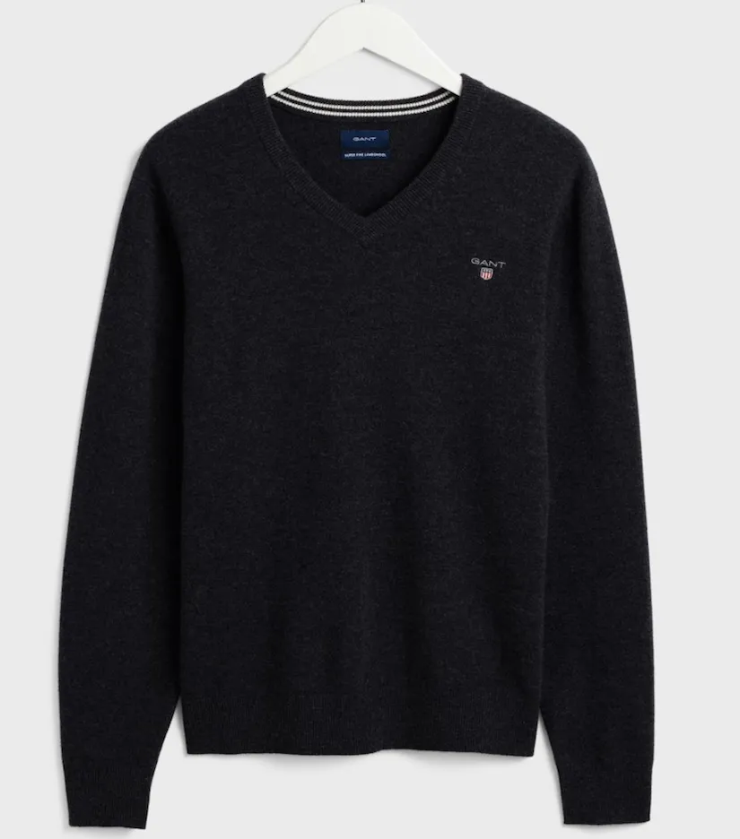 Maglia Gant uomo scollo a V in lana regular fit 86212