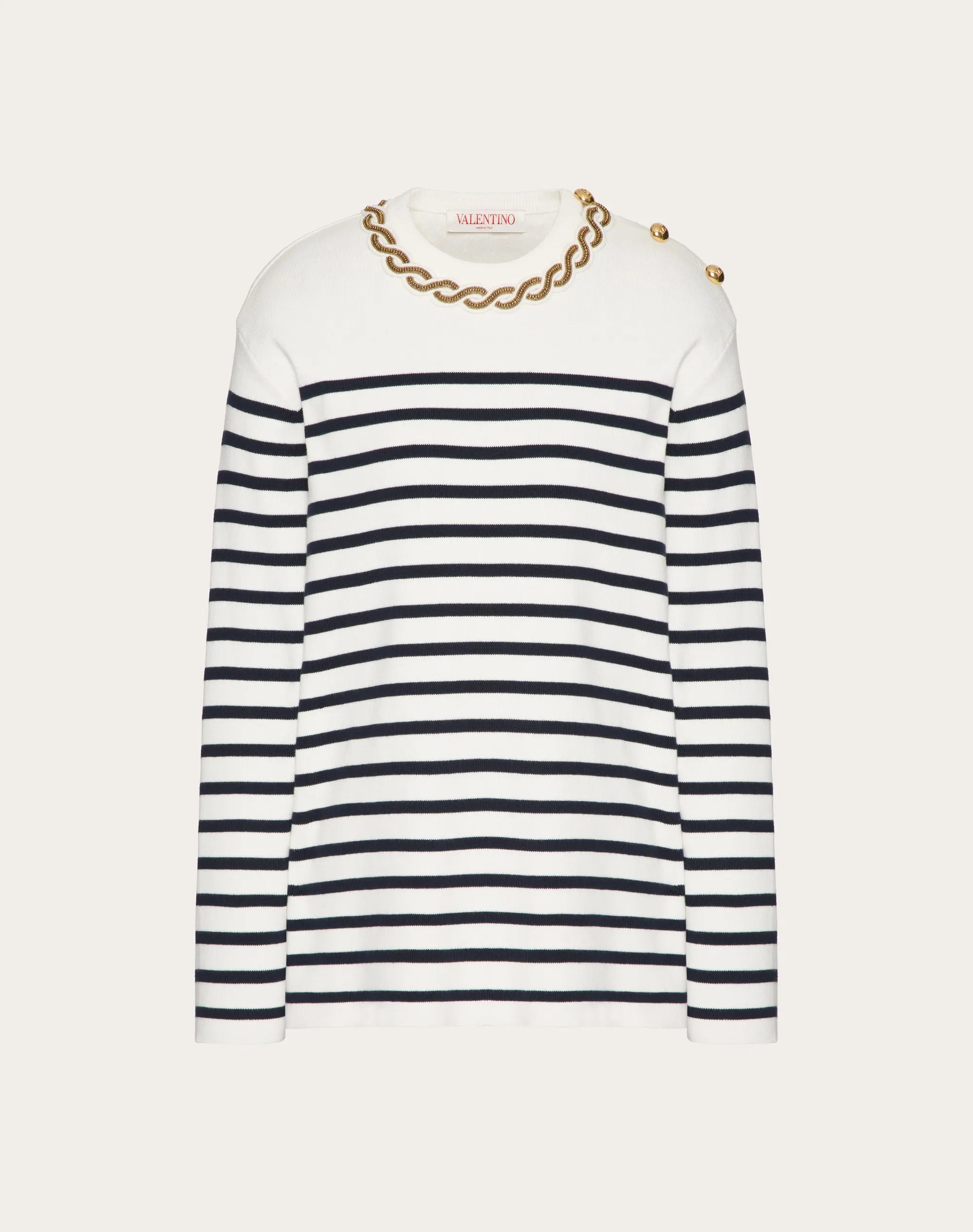 MAGLIA IN COTONE RICAMATA