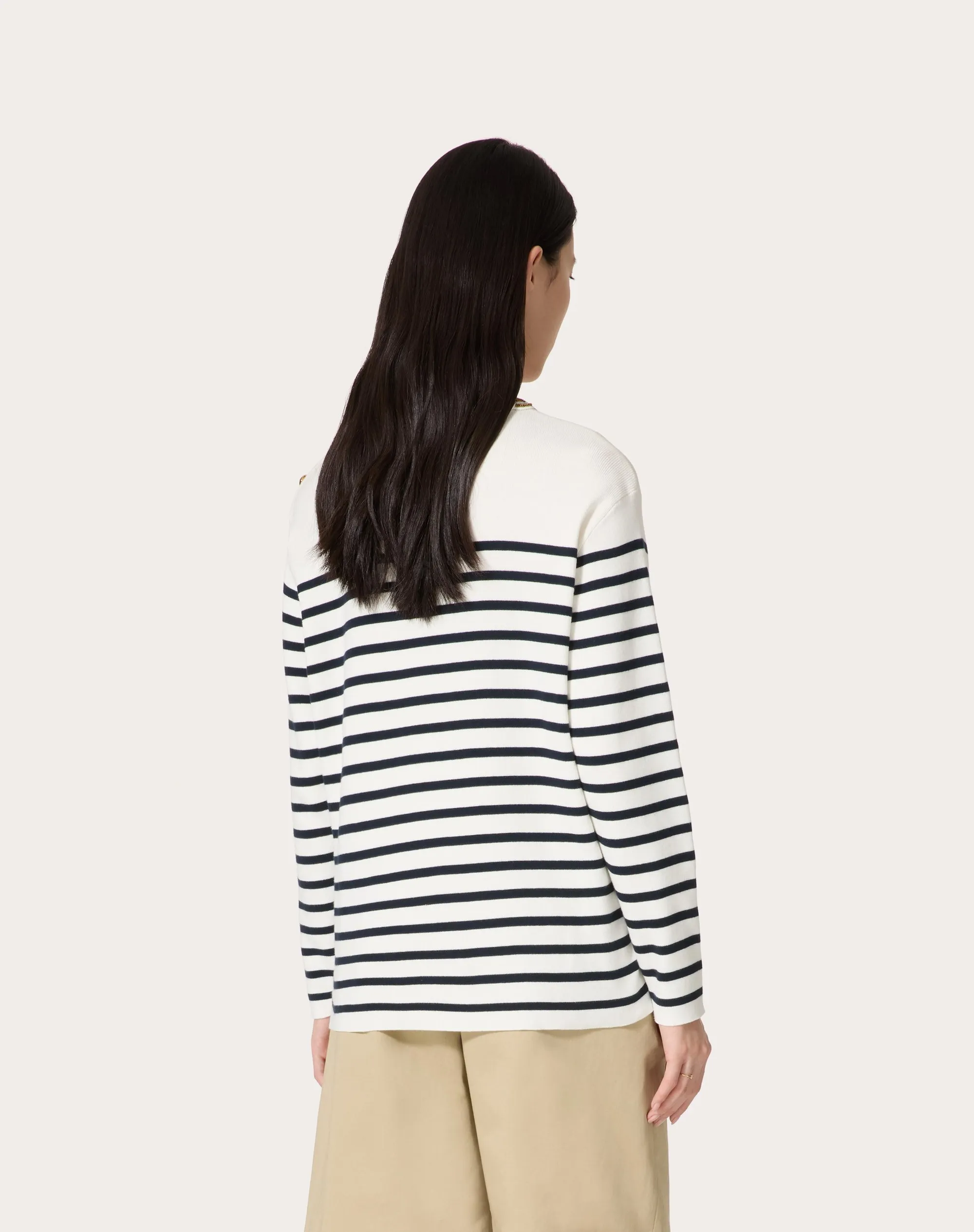 MAGLIA IN COTONE RICAMATA