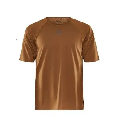 Maglietta da uomo Craft PRO Trail SS Tee M (BROWN)