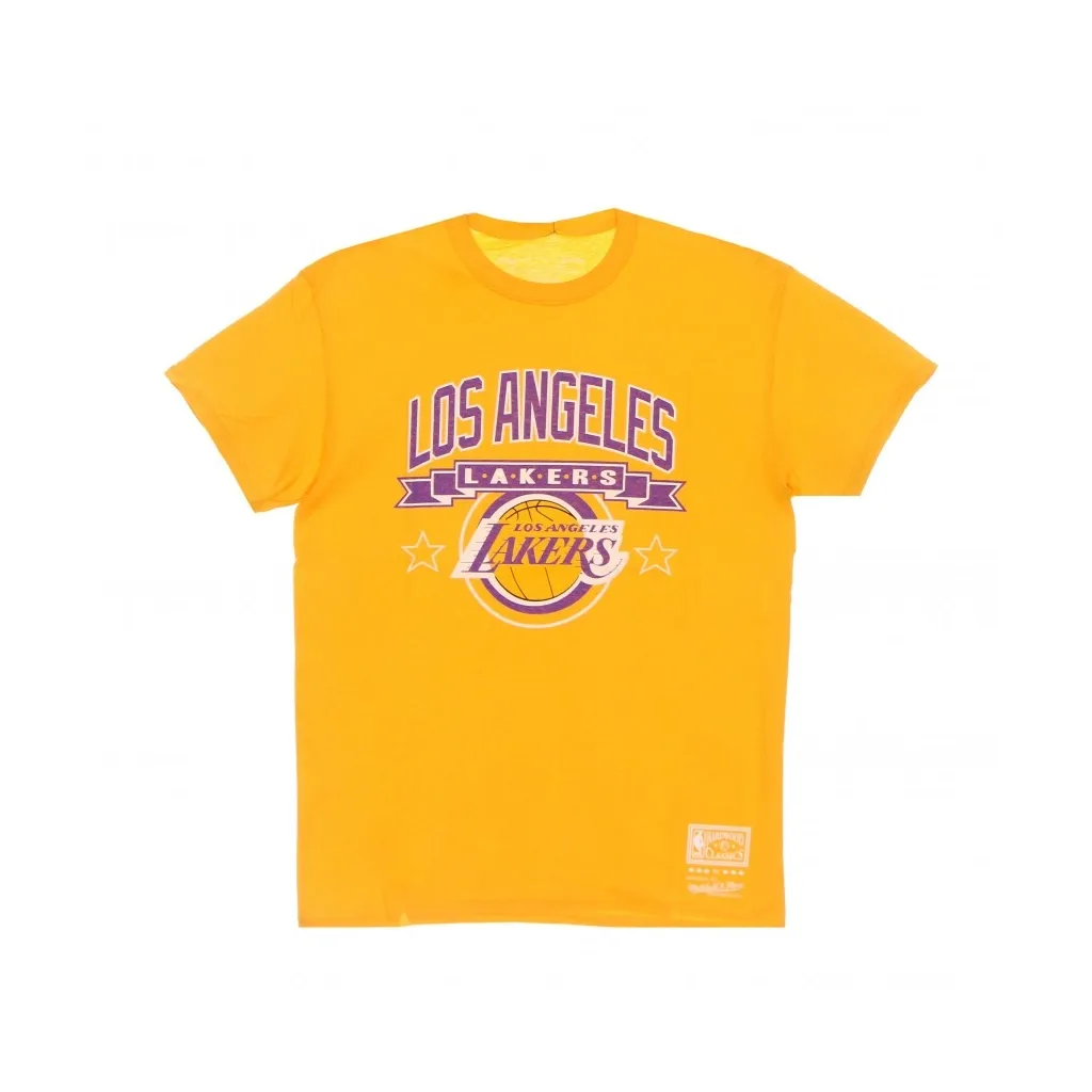 maglietta uomo nba los angeles lakers tee hardwood classics loslak YELLOW