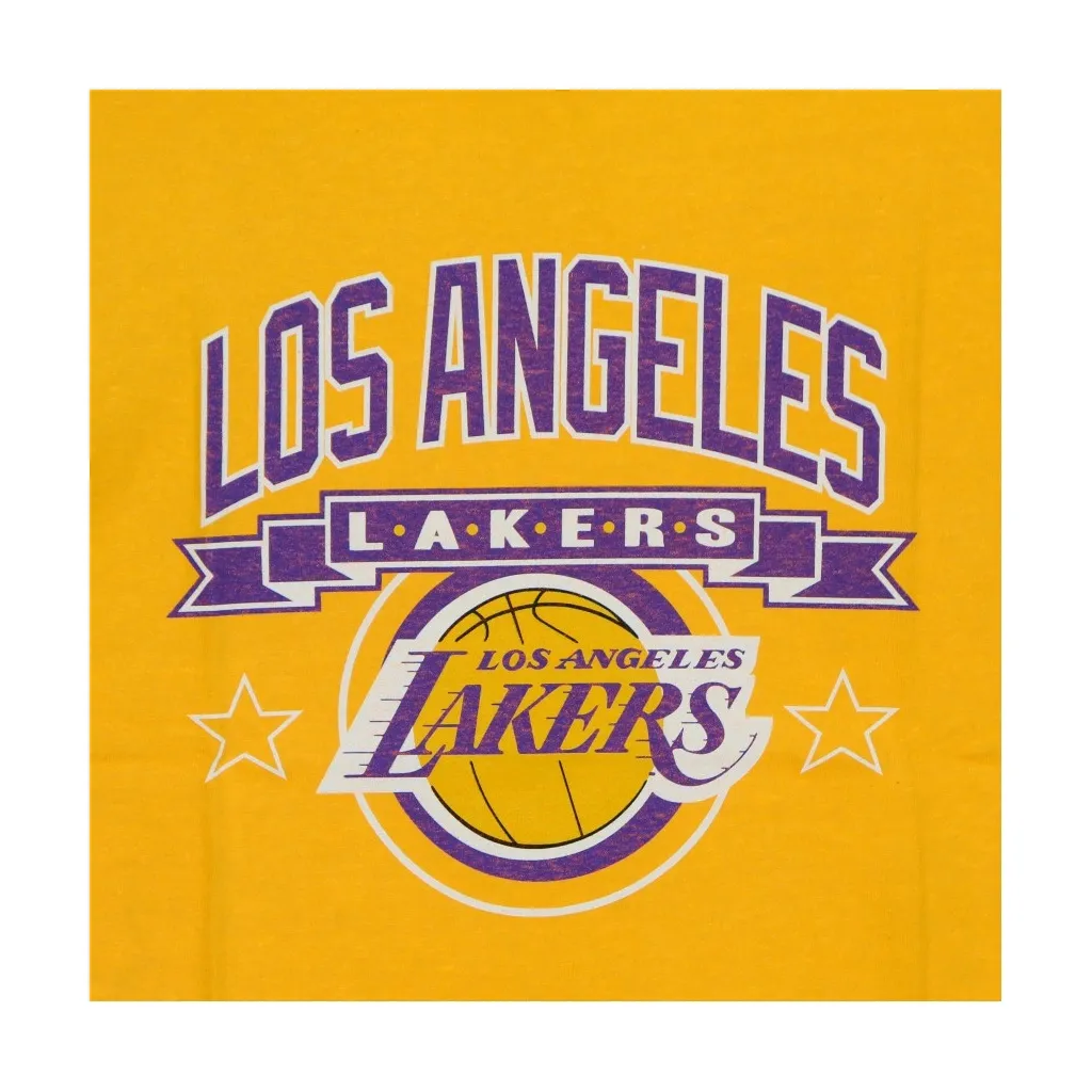 maglietta uomo nba los angeles lakers tee hardwood classics loslak YELLOW