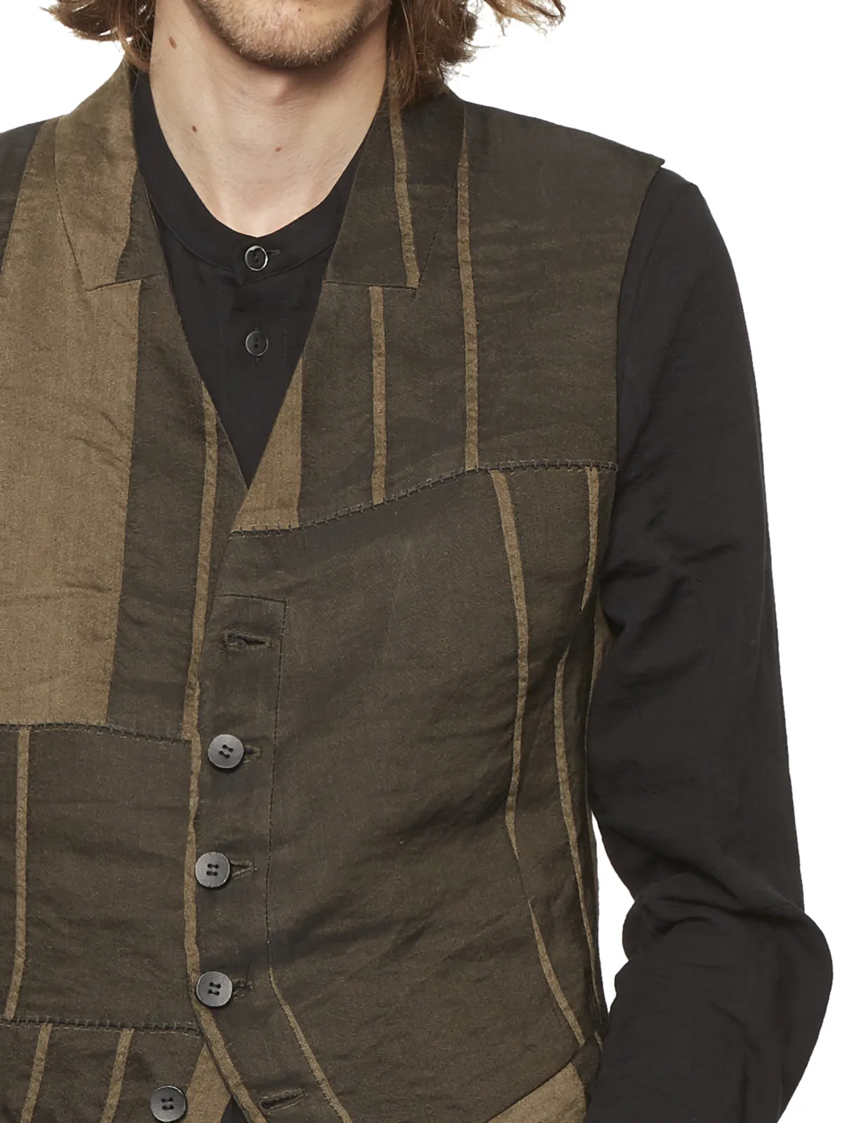MASNADA  GILET IN LINO 