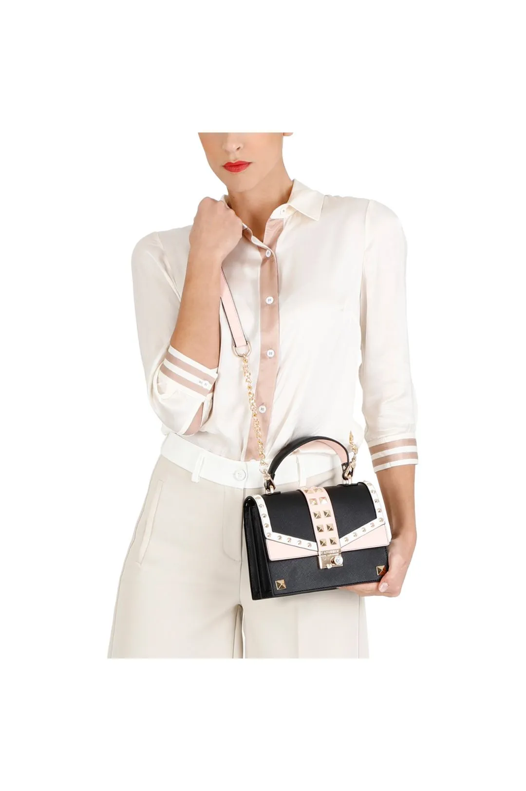 minibag con patch multicolore