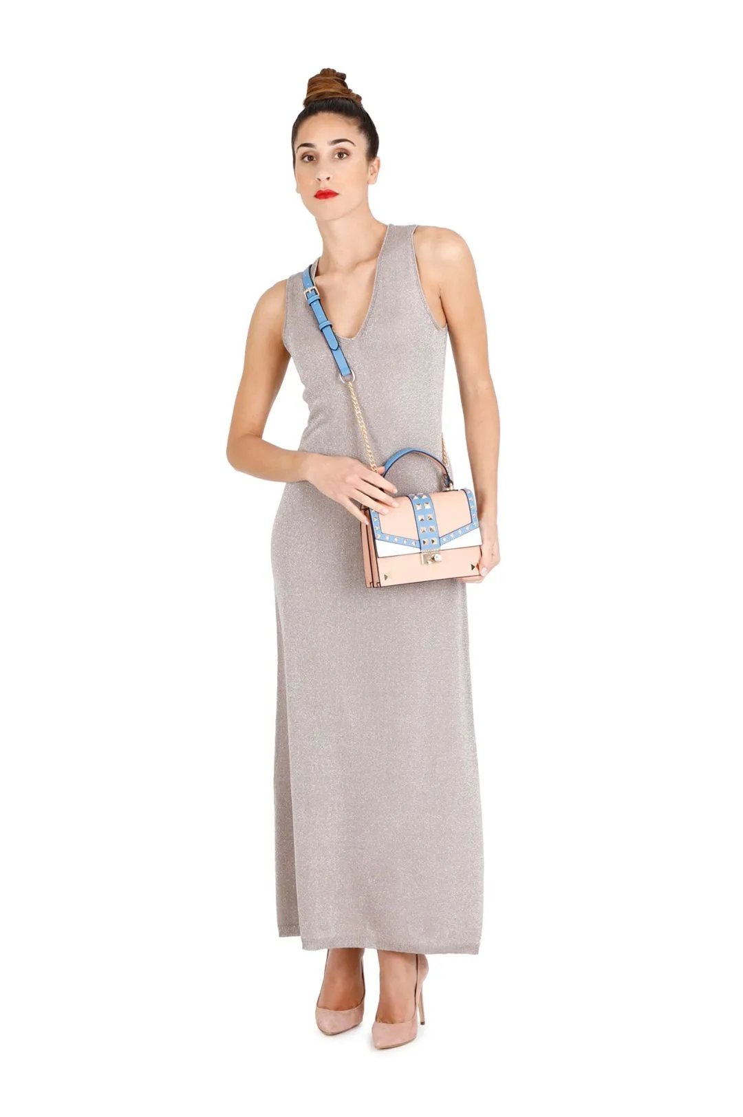 minibag con patch multicolore