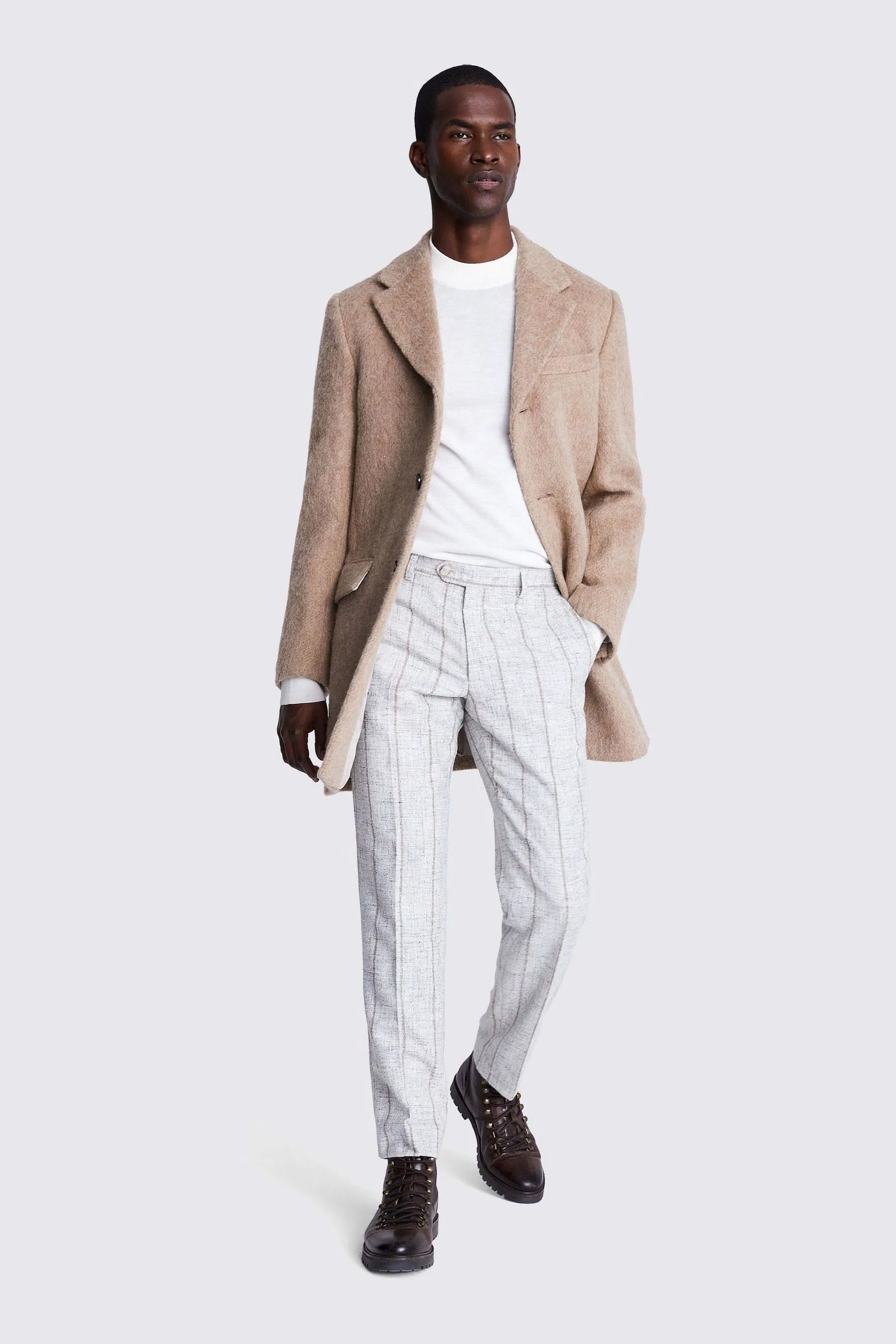 MOSS - Maglia in lana merino con collo finto    