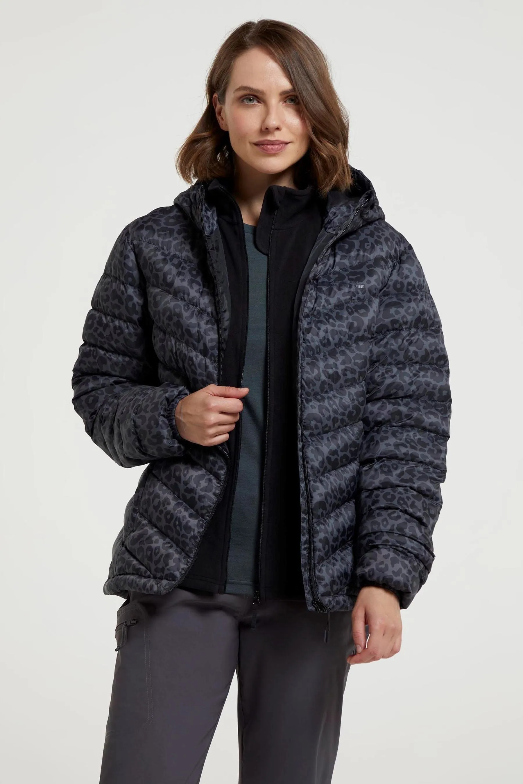 Mountain Warehouse Womens Seasons Giacca imbottita resistente all'acqua stampata    