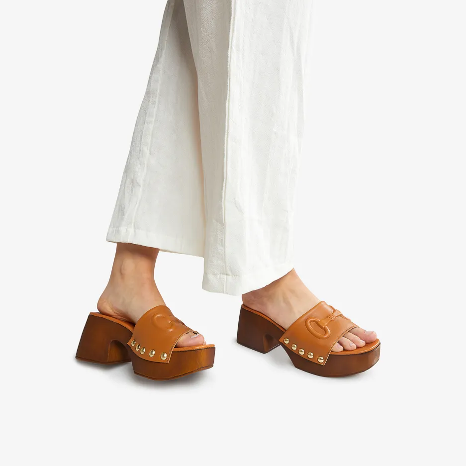 Mule Cuoio Morsetto