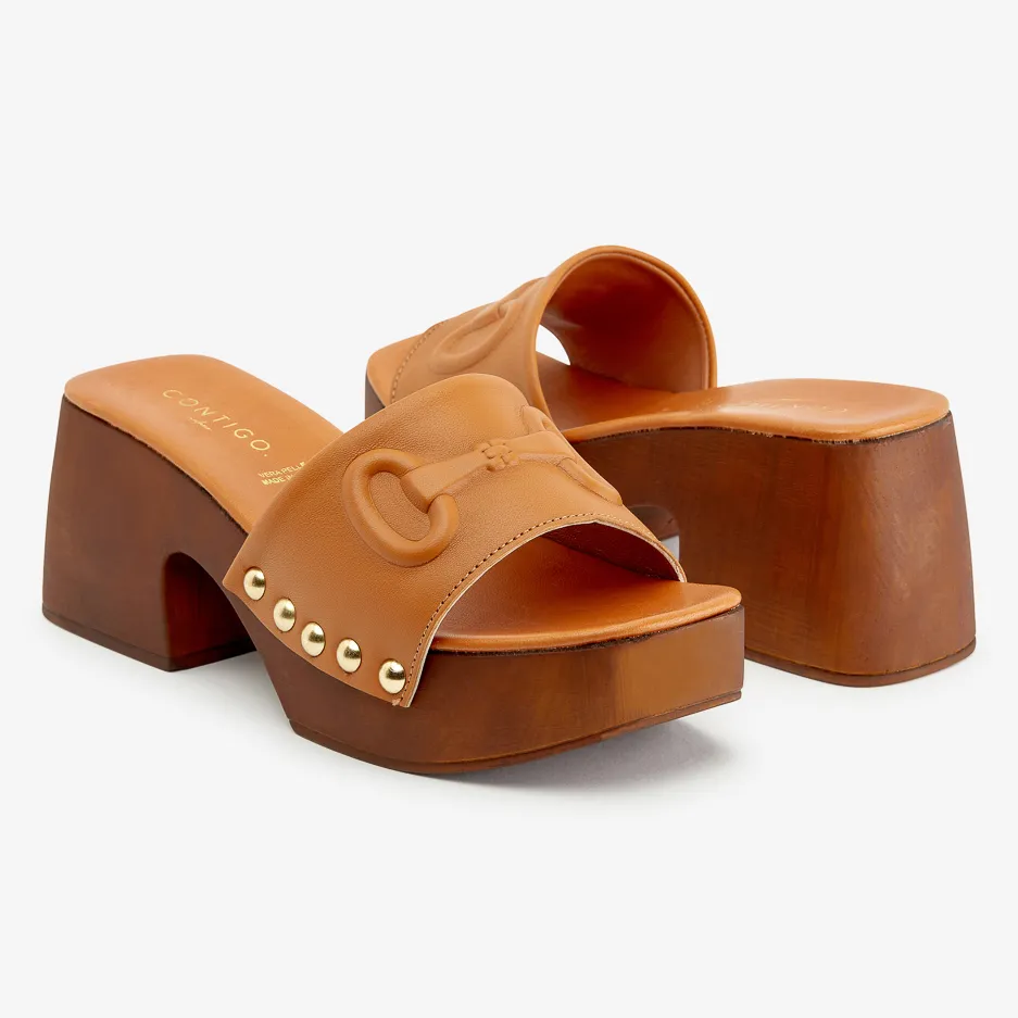 Mule Cuoio Morsetto