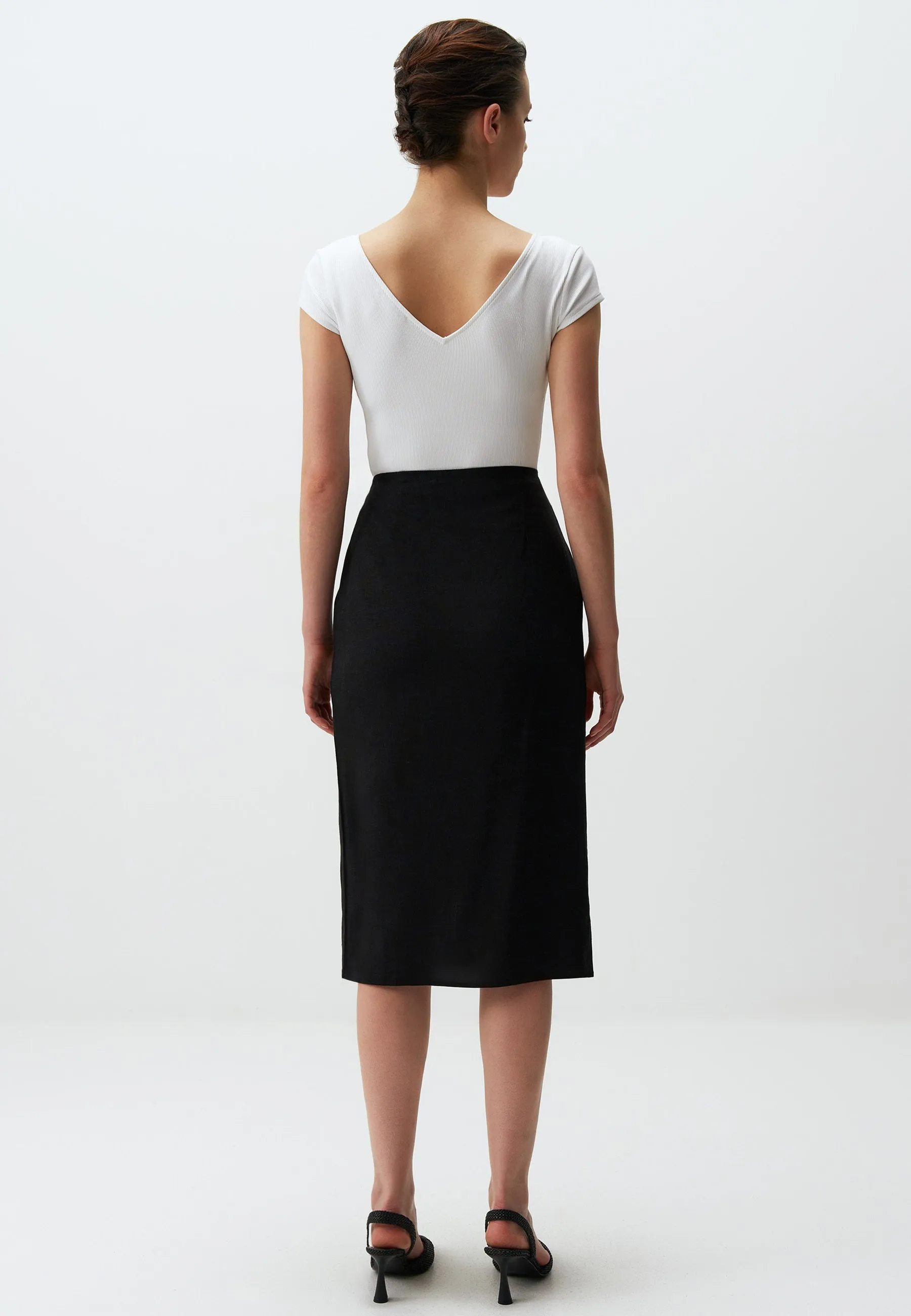 NORMAL WAIST SLIT - Gonna a campana