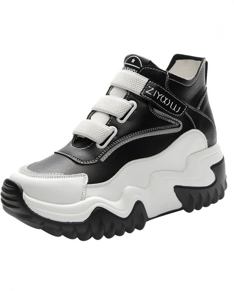 Nuove scarpe sportive casual da donna con suola spessa per tutte le partite interne intensificate