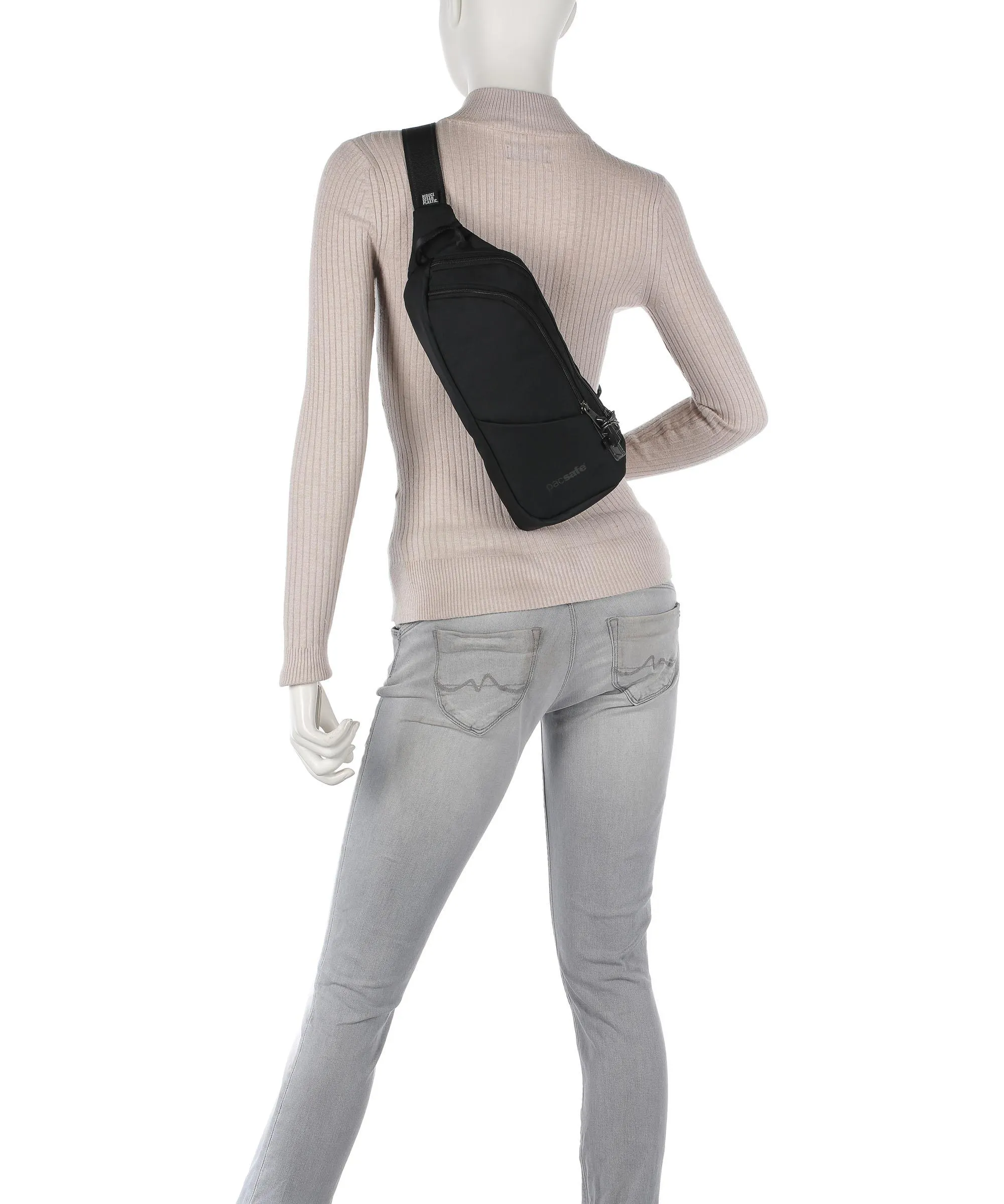  Pacsafe Vibe 150 Borsa sling poliestere, nylon nero  