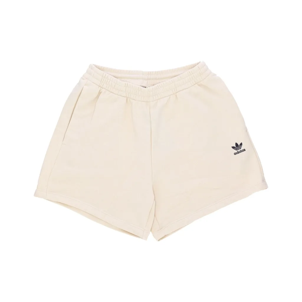 pantalone corto tuta donna essentials french terry short WONDER WHITE