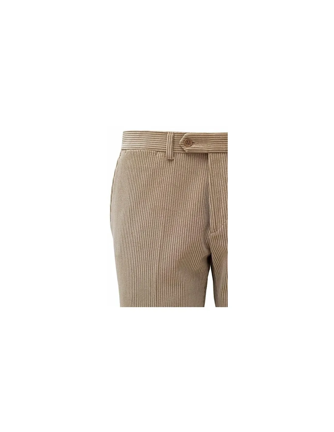 Pantalone in cotone Velluto a coste Beige - Miele Bong Bergamo
