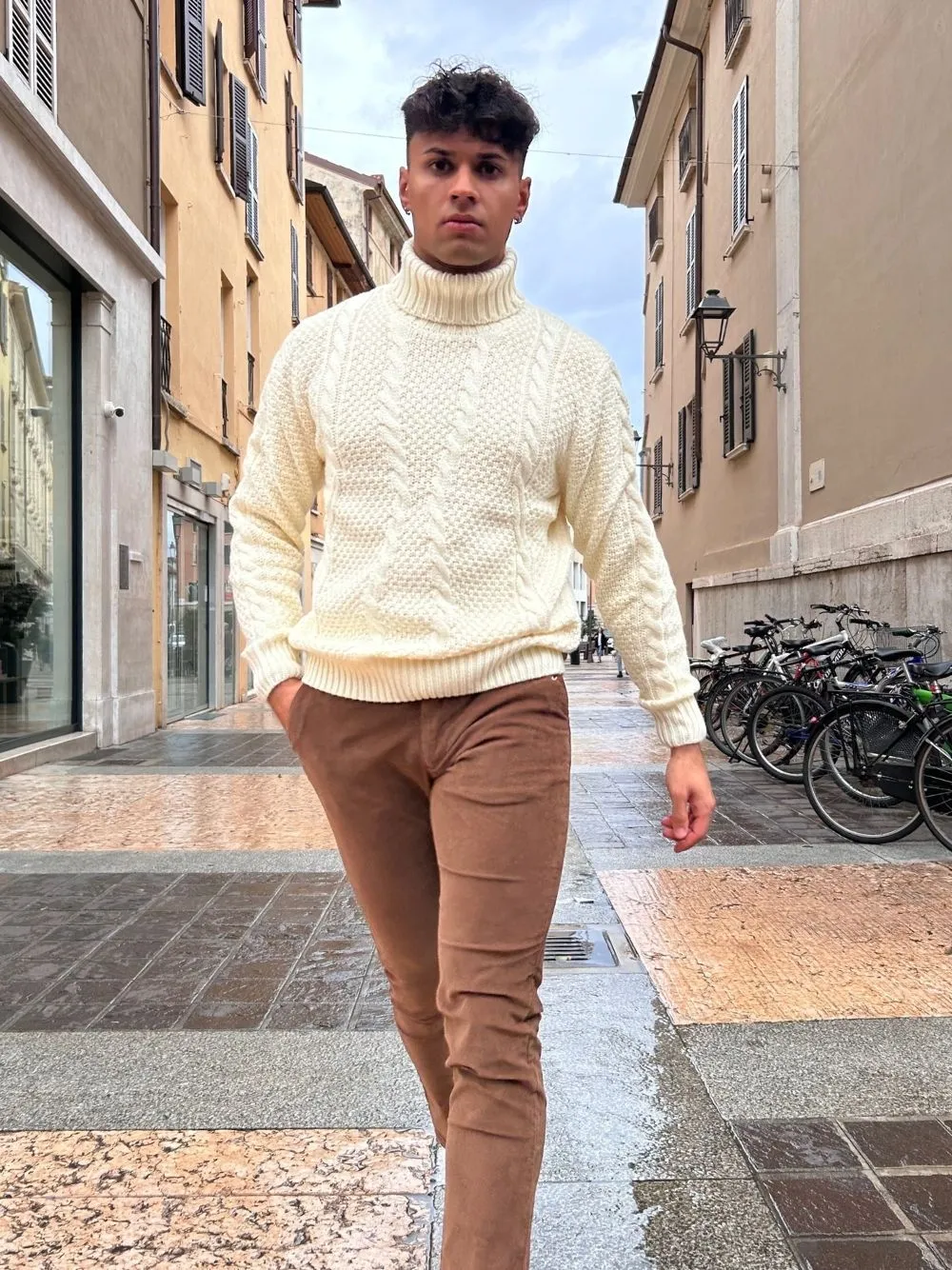 Pantalone velluto regular gl