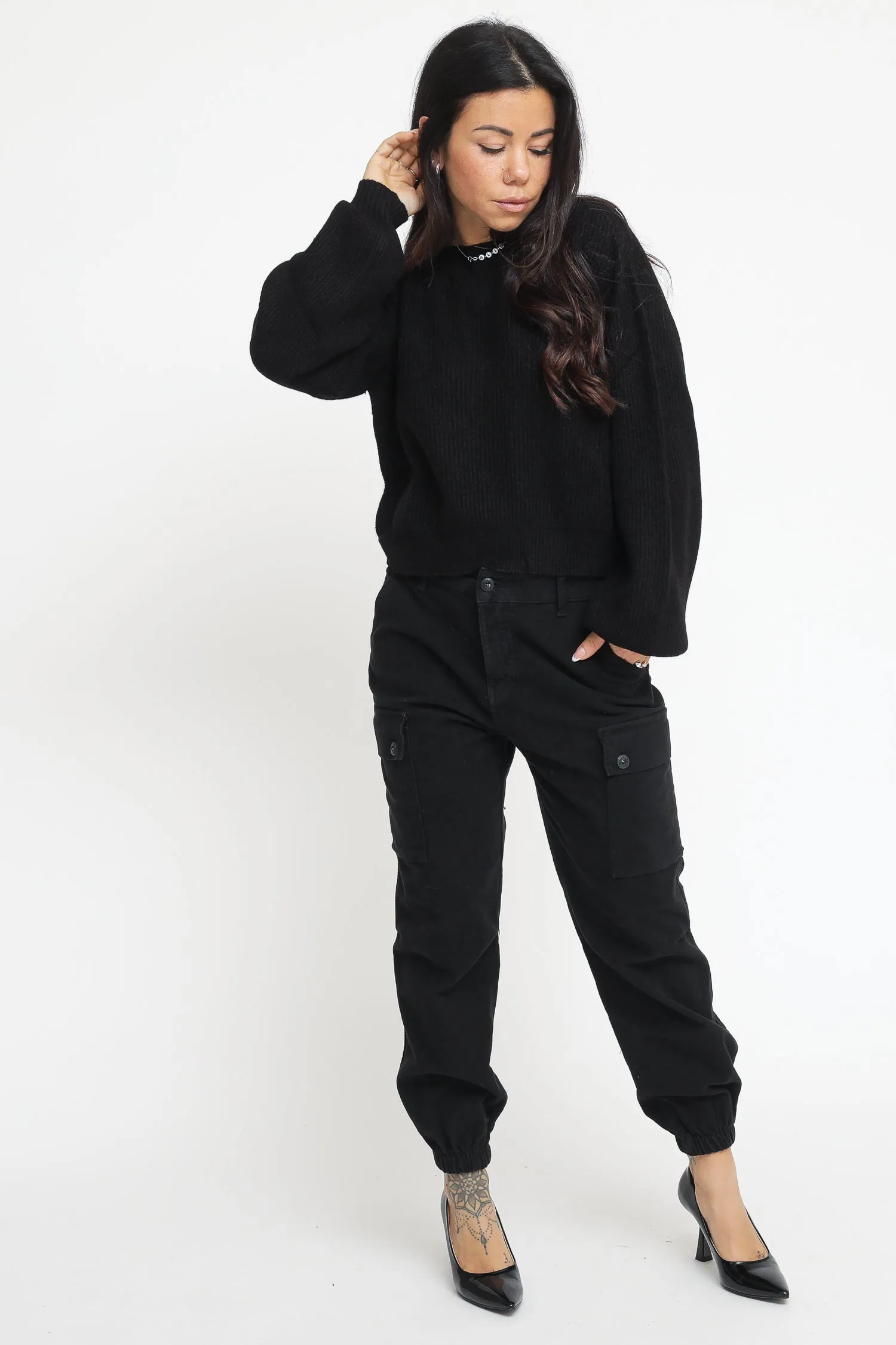Pantalone Velluto Tasconi - Nero