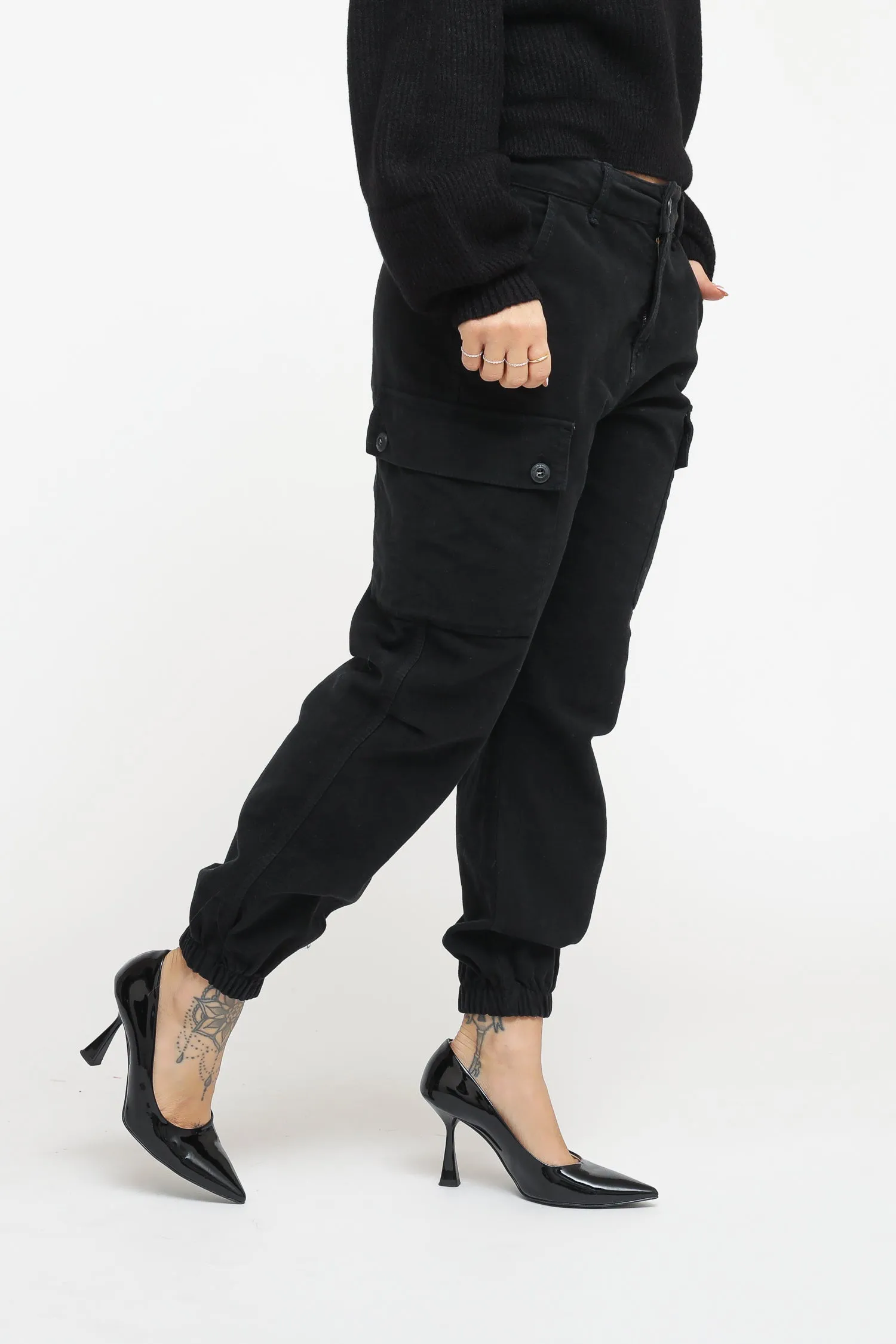 Pantalone Velluto Tasconi - Nero