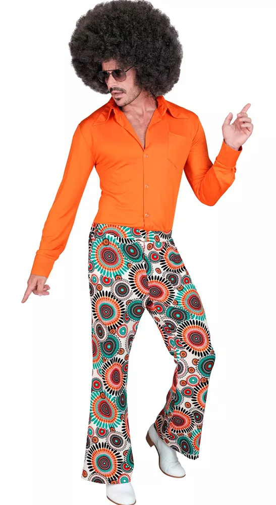 Pantaloni a zampa da uomo vintage anni '70