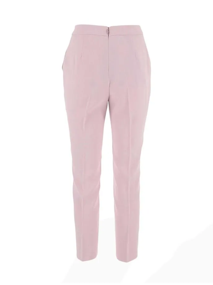Pantaloni affusolati con pieghe
