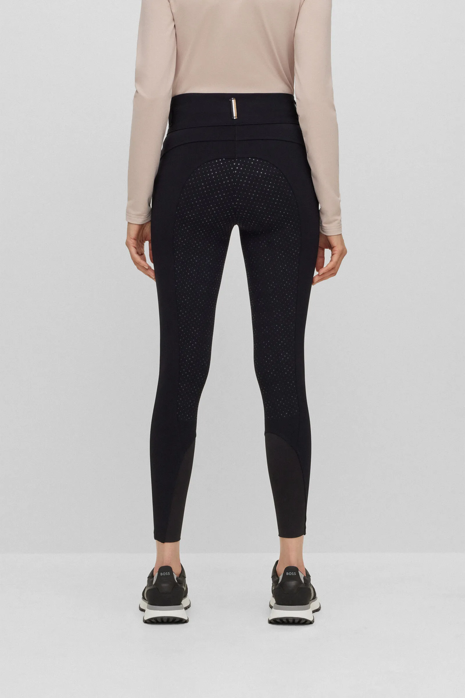 Pantaloni da equitazione con impugnatura completa Boss Hailey da donna