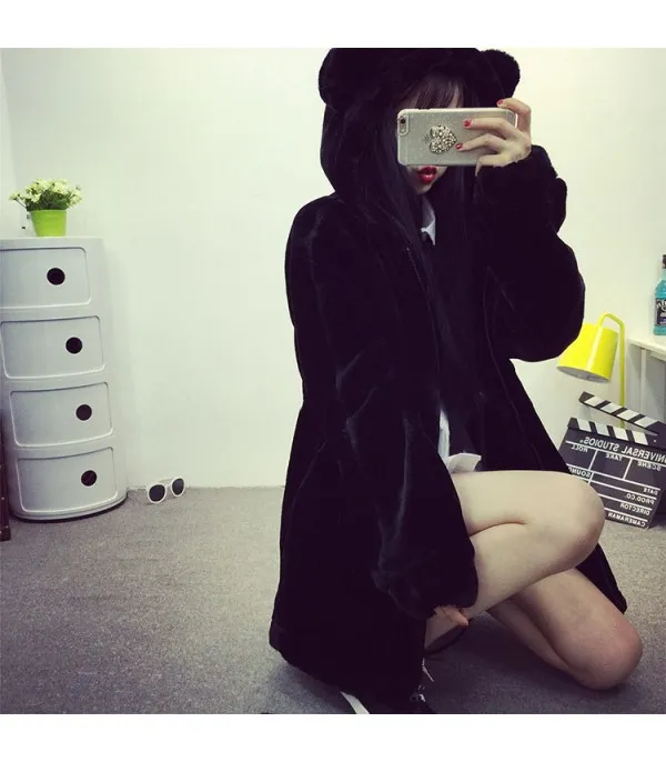 Pelliccia Bear Black