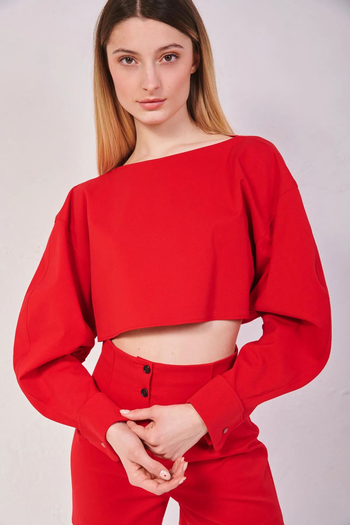 PHILOSOPHY di Lorenzo Serafini blusa cropped