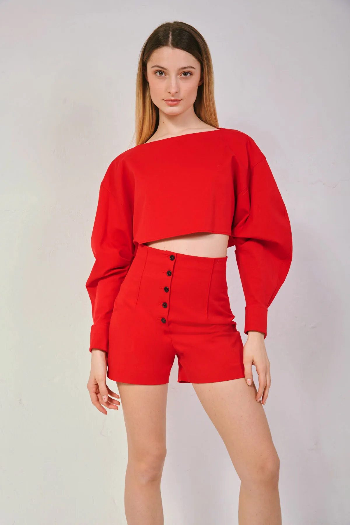 PHILOSOPHY di Lorenzo Serafini blusa cropped