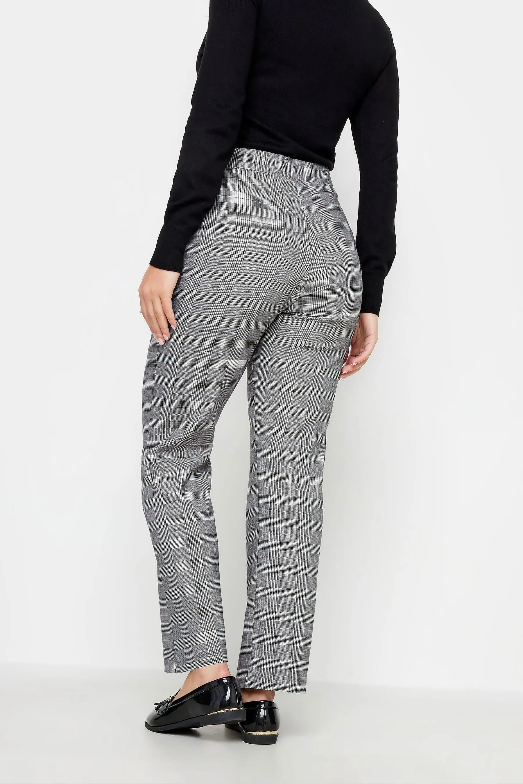 PixieGirl Petite A quadri - Pantaloni elasticizzata e dritta