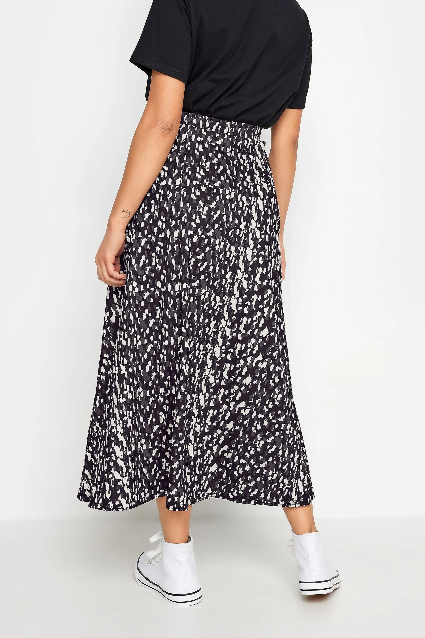 PixieGirl Petite - Gonna maxi con A pois Stampa astratta