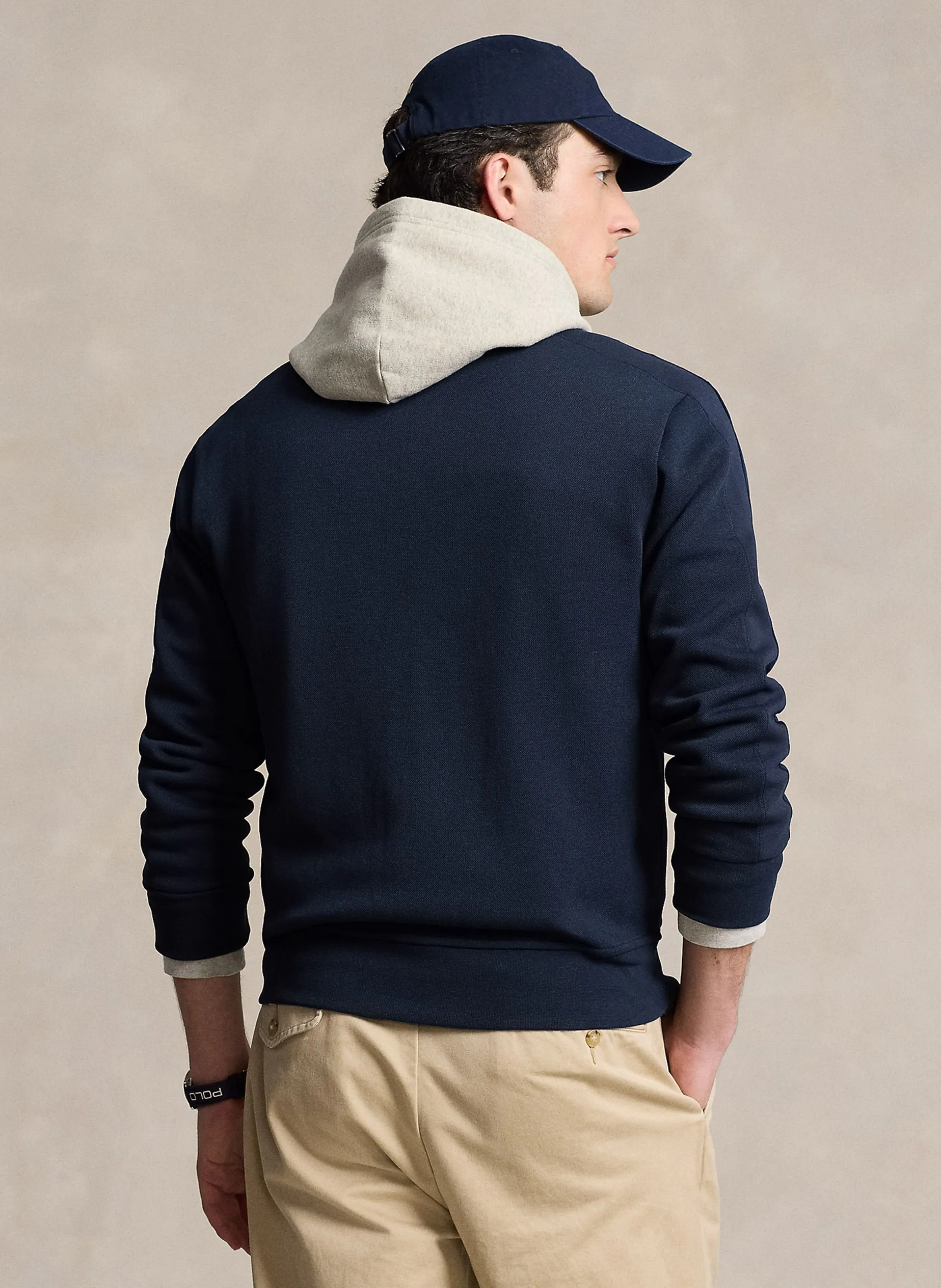  POLO RALPH LAUREN   Gilet diritto con collo alto in misto cotone | Blu