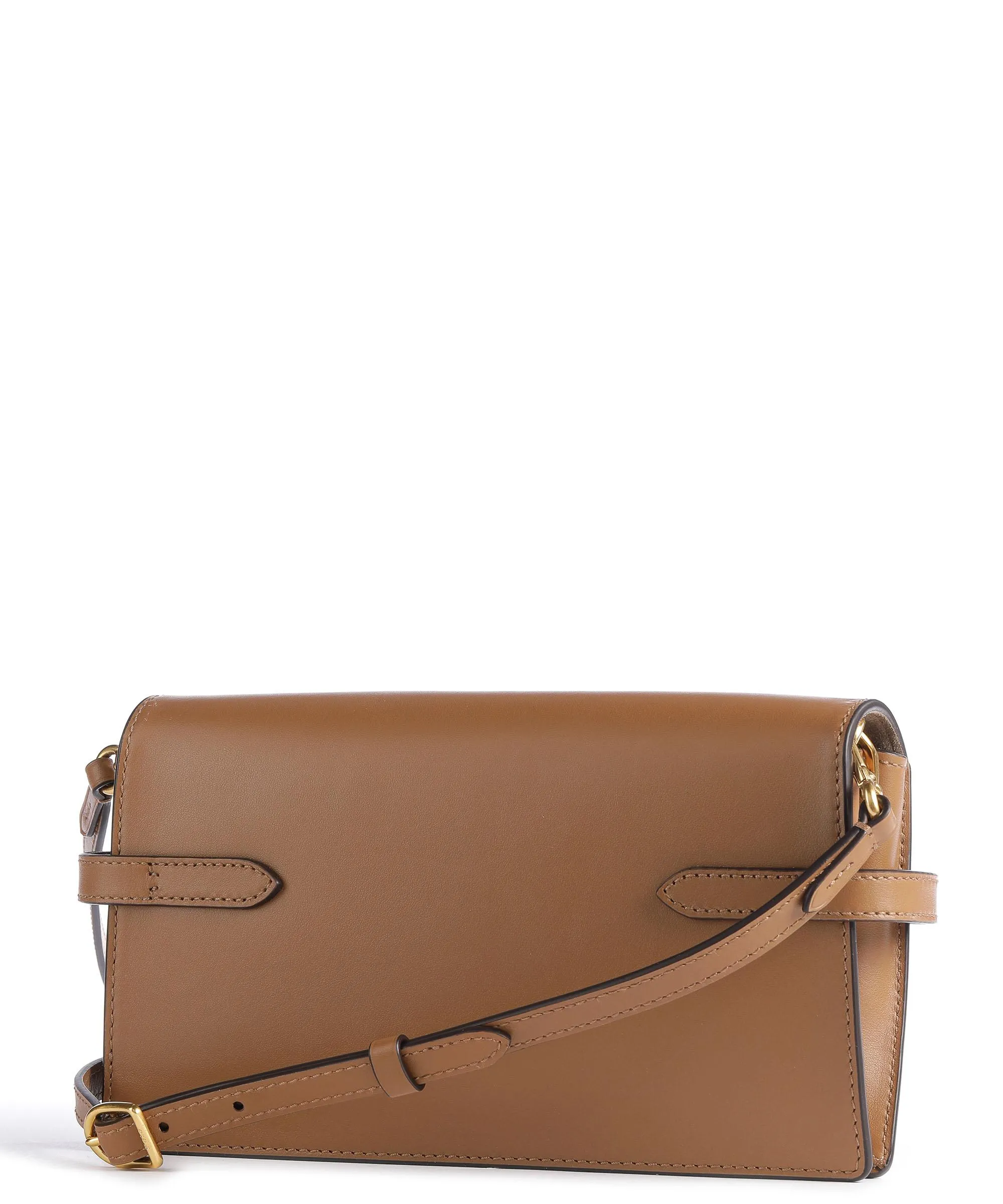  Polo Ralph Lauren ID Collection Borsa a tracolla pelle di vacchetta finemente grana tan  