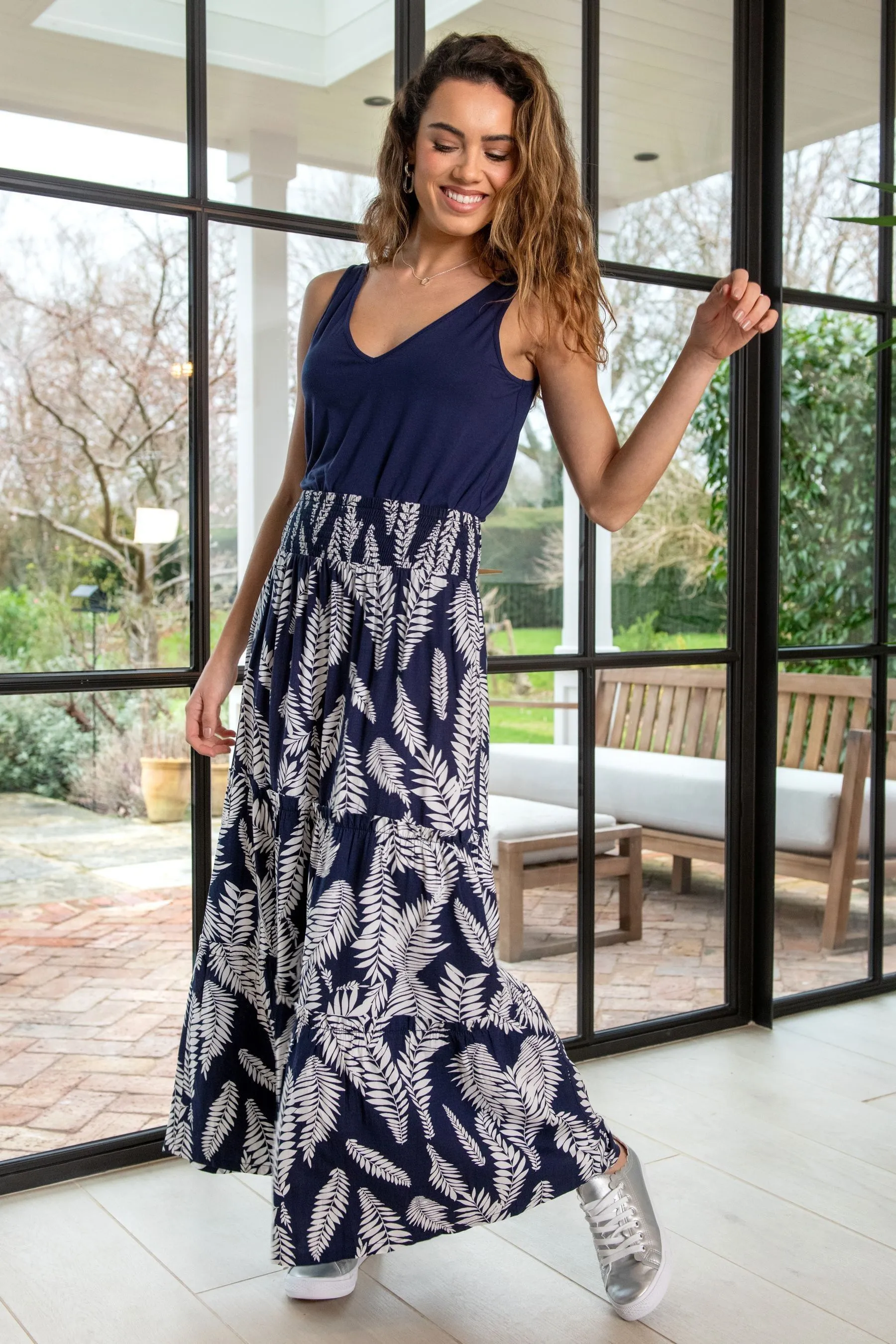 Pour Moi - Tahlia - Gonna maxi a balze con volant