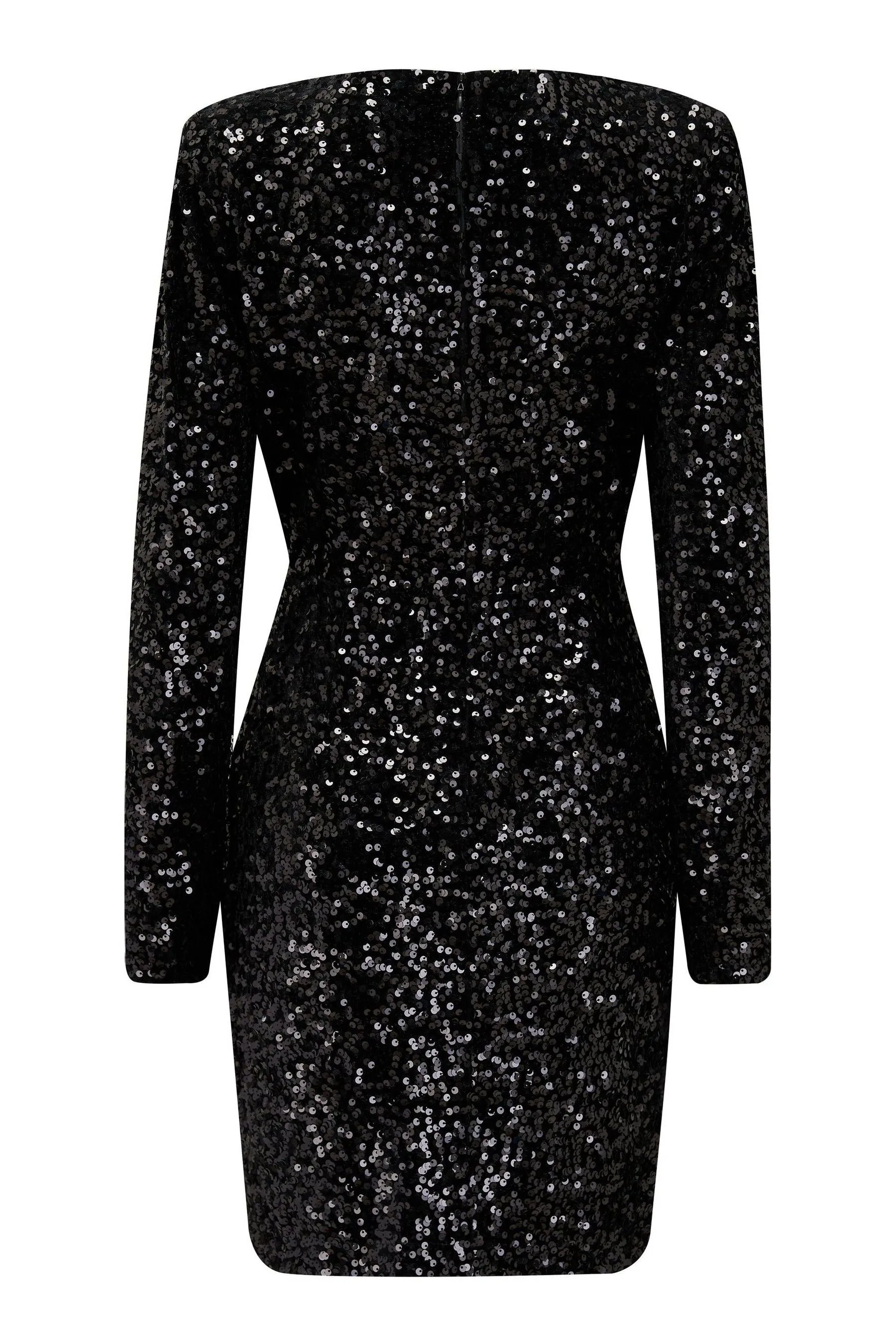 Pour Moi - Whitney - Abito corto con Paillettes Scollo a V in velluto