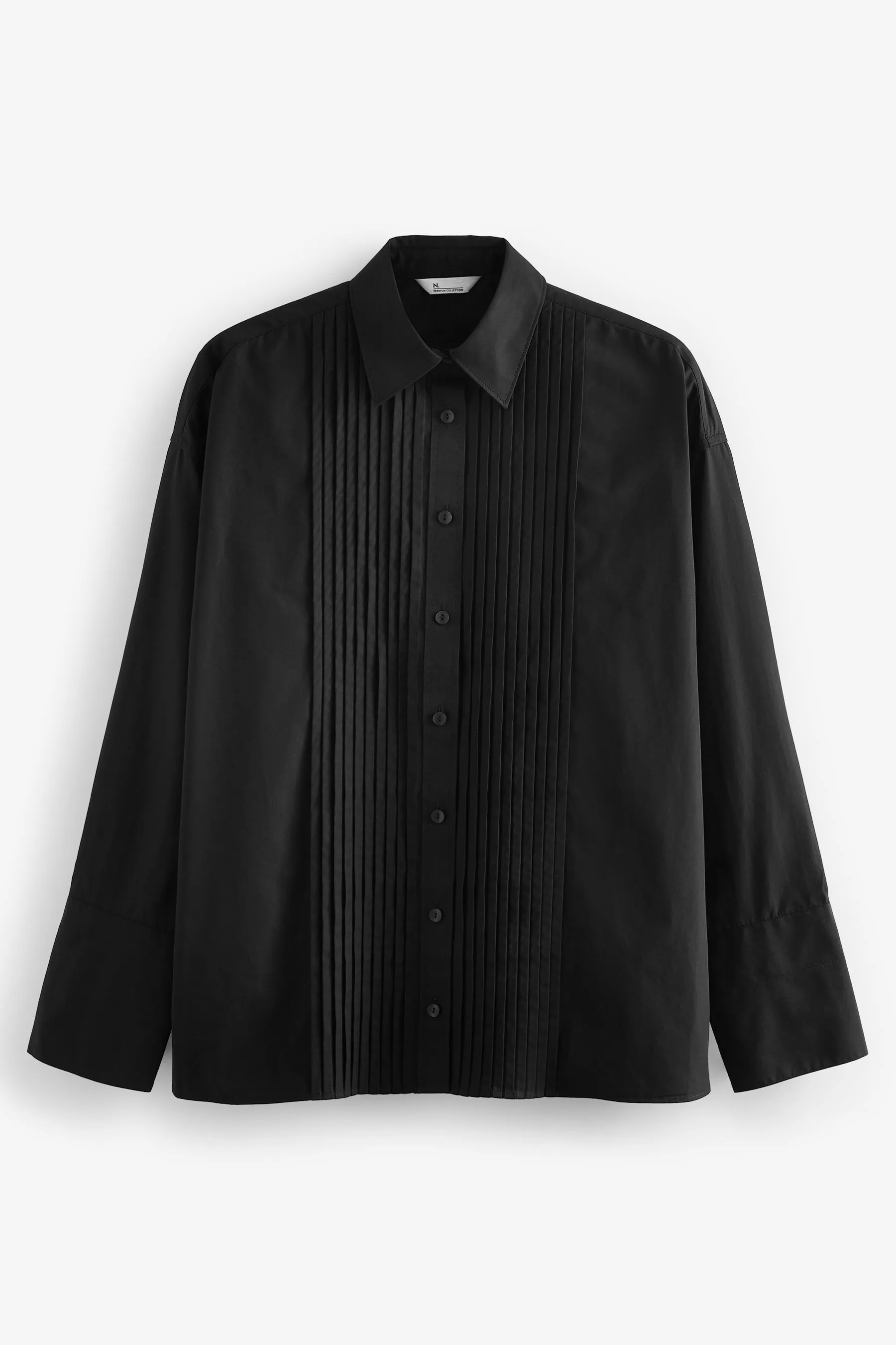 Premium A pieghe Manica lunga Camicia