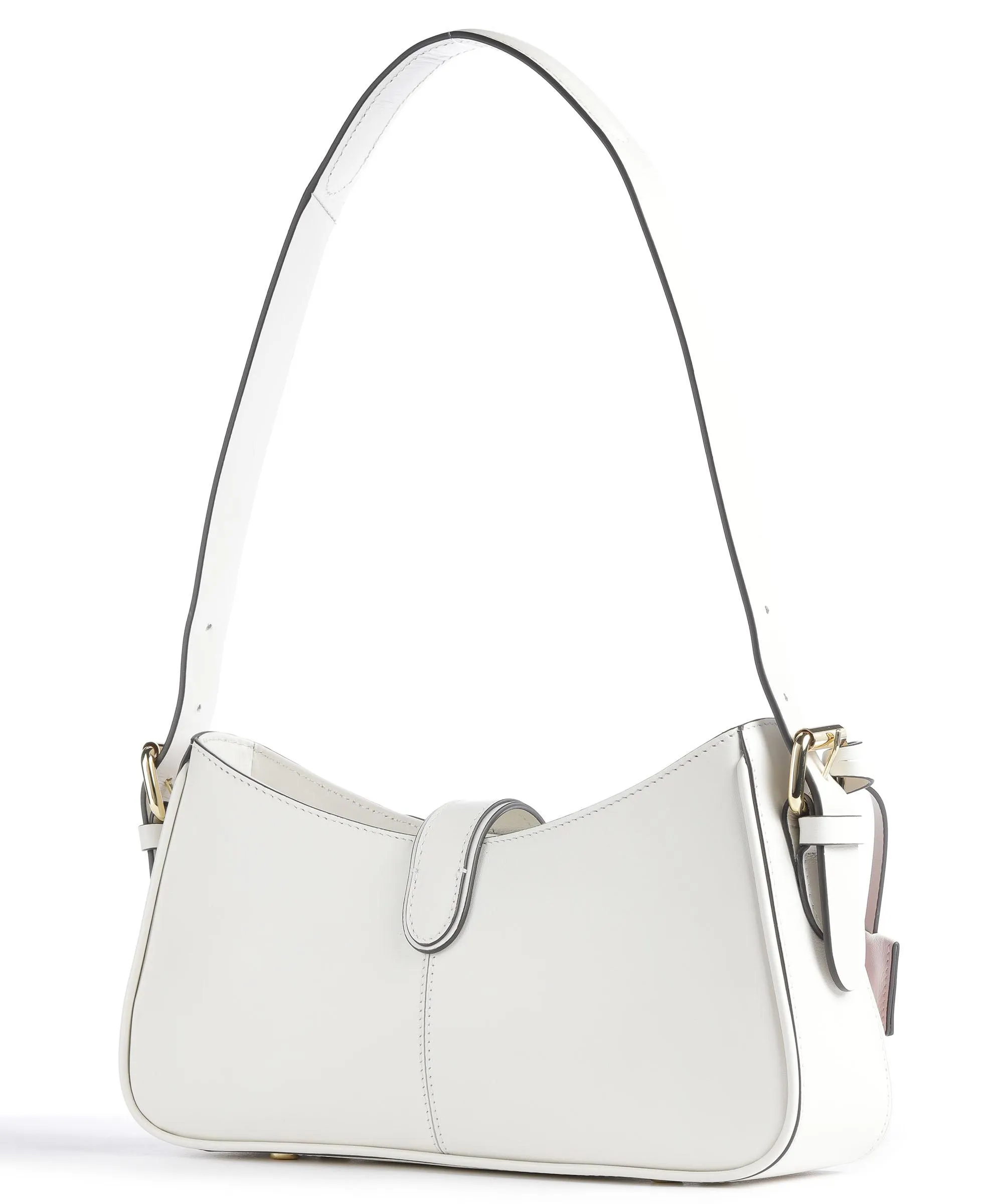  Radley London Linden Gardens Stripe Borsa a spalla pelle a grana fine avorio  
