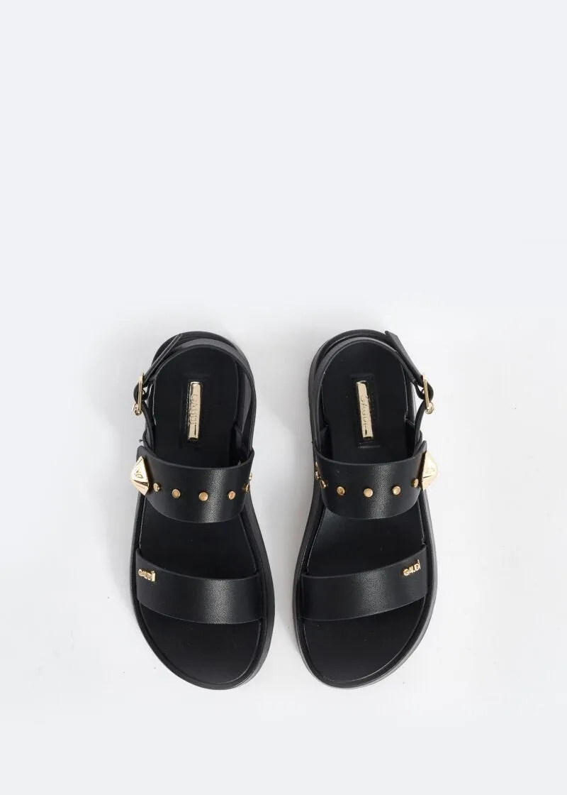 Sandali in pelle con borchie