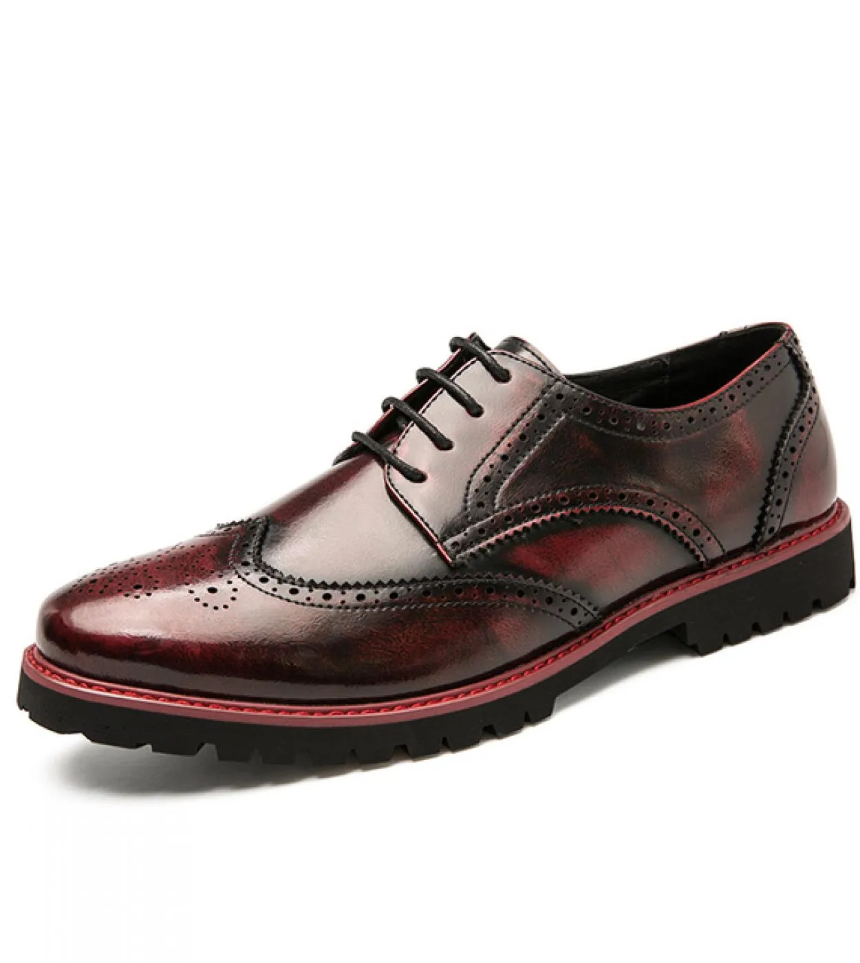 Scarpe formali da uomo nuove primaverili Scarpe in pelle con suola spessa Scarpe eleganti stringate per la festa nuziale di Oxfo