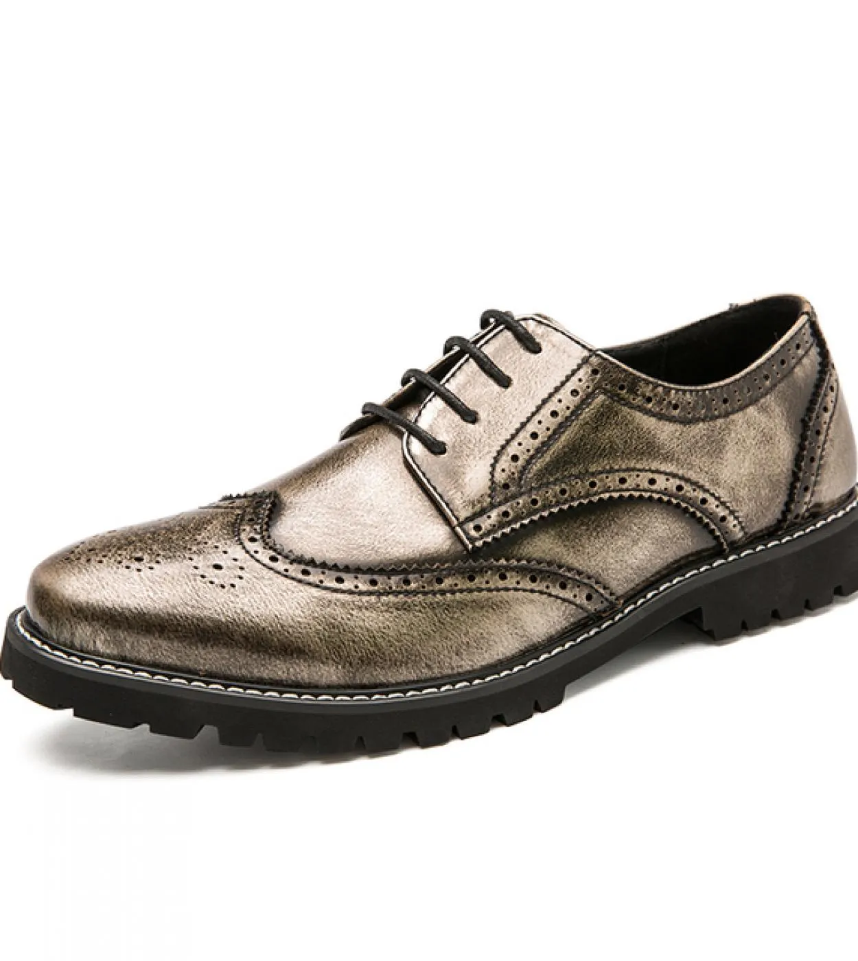 Scarpe formali da uomo nuove primaverili Scarpe in pelle con suola spessa Scarpe eleganti stringate per la festa nuziale di Oxfo