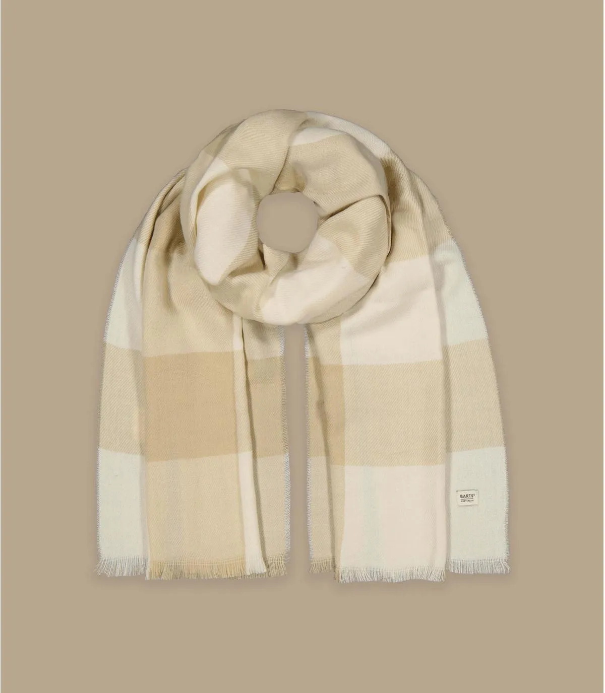 Sciarpa a quadri beige da donnaPattu Scarf cream     