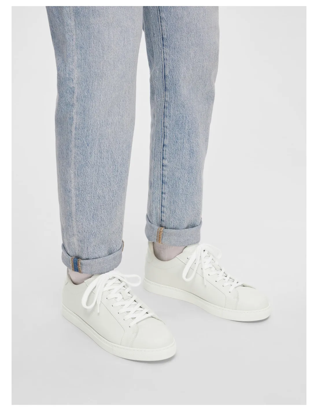 SELECTED UOMO SLHEVAN LEATHER SNEAKER NOOS