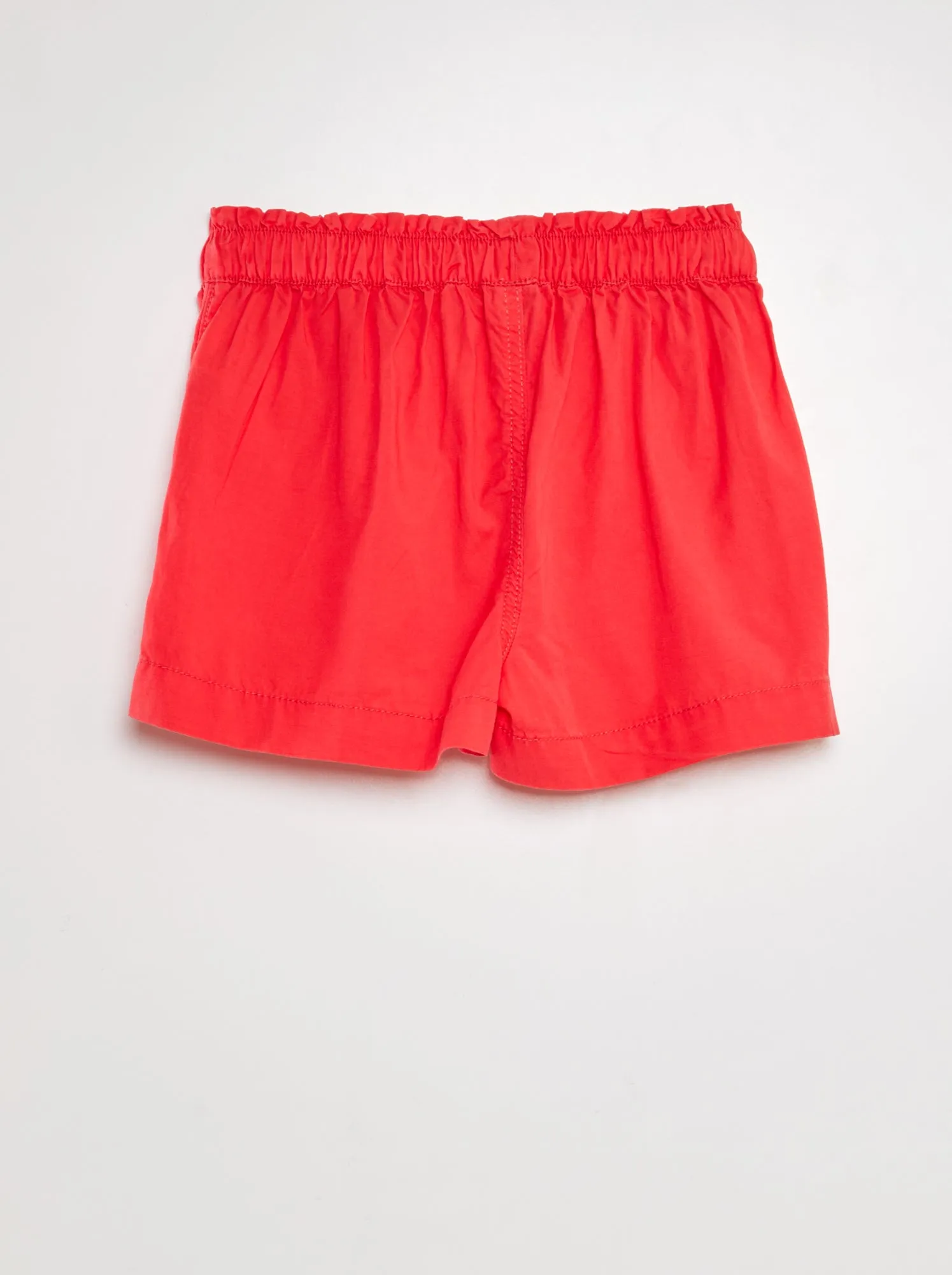 Shorts paperbag con cintura - ROSA