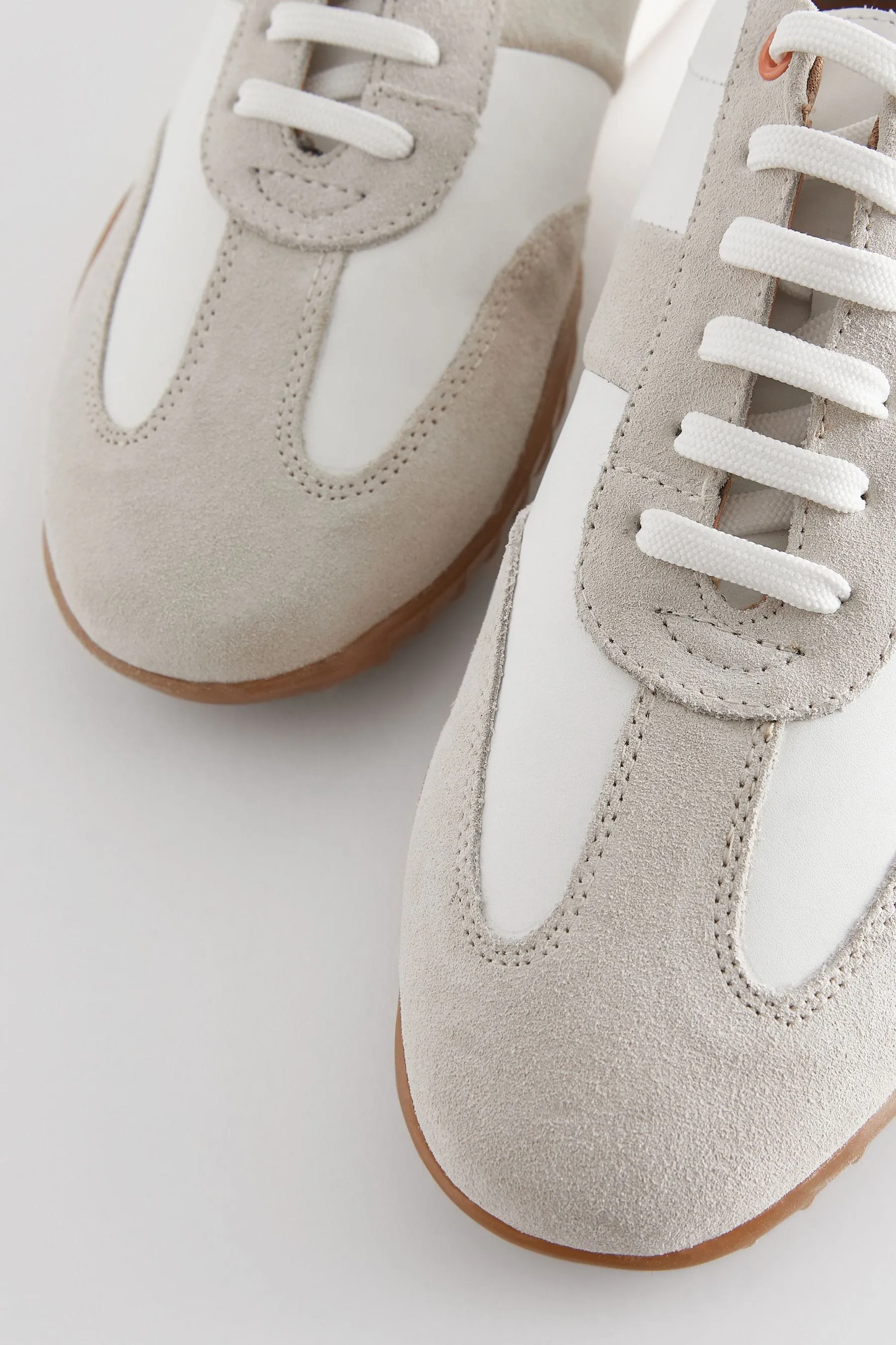Signature - Scarpe da ginnastica rétro in pelle con suola slim