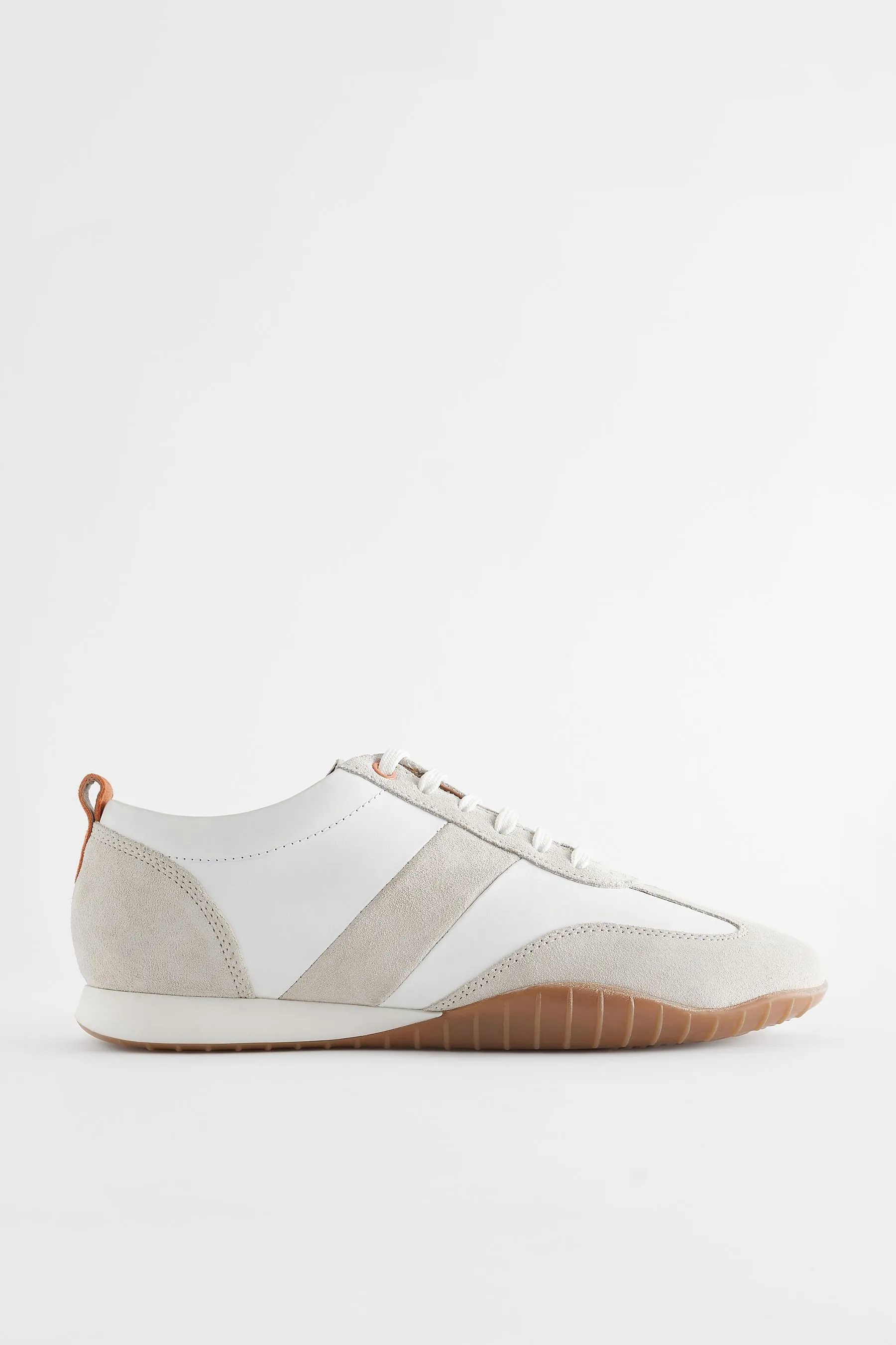 Signature - Scarpe da ginnastica rétro in pelle con suola slim