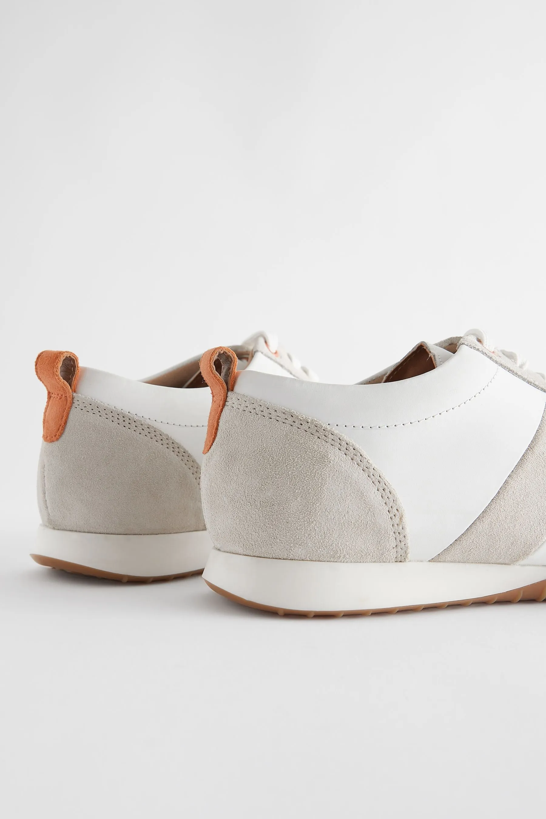 Signature - Scarpe da ginnastica rétro in pelle con suola slim